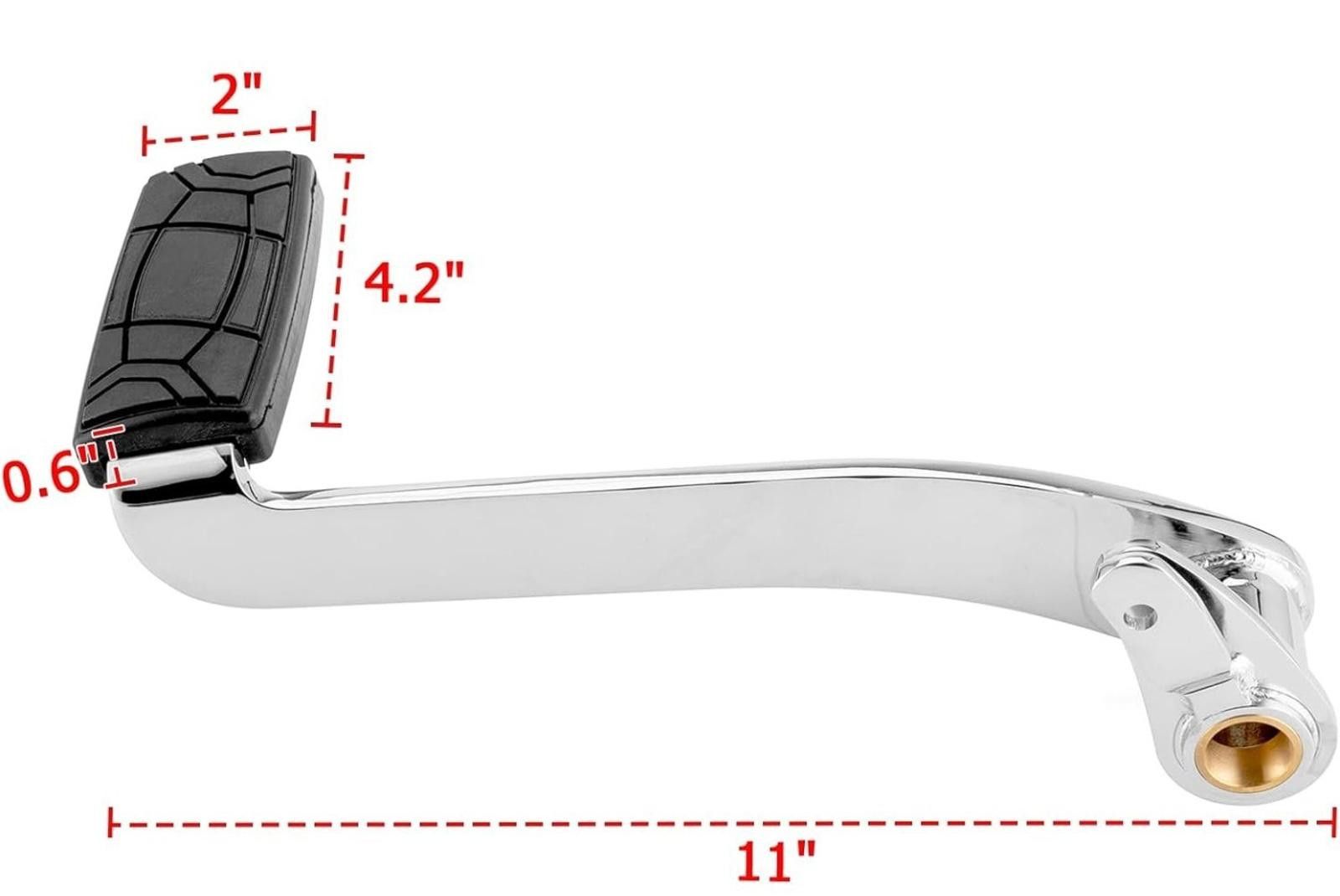 The Mountain Rear Brake Pedal Compatible with Harley Road Glide Road Size ONE SIZE - 3 Thumbnail