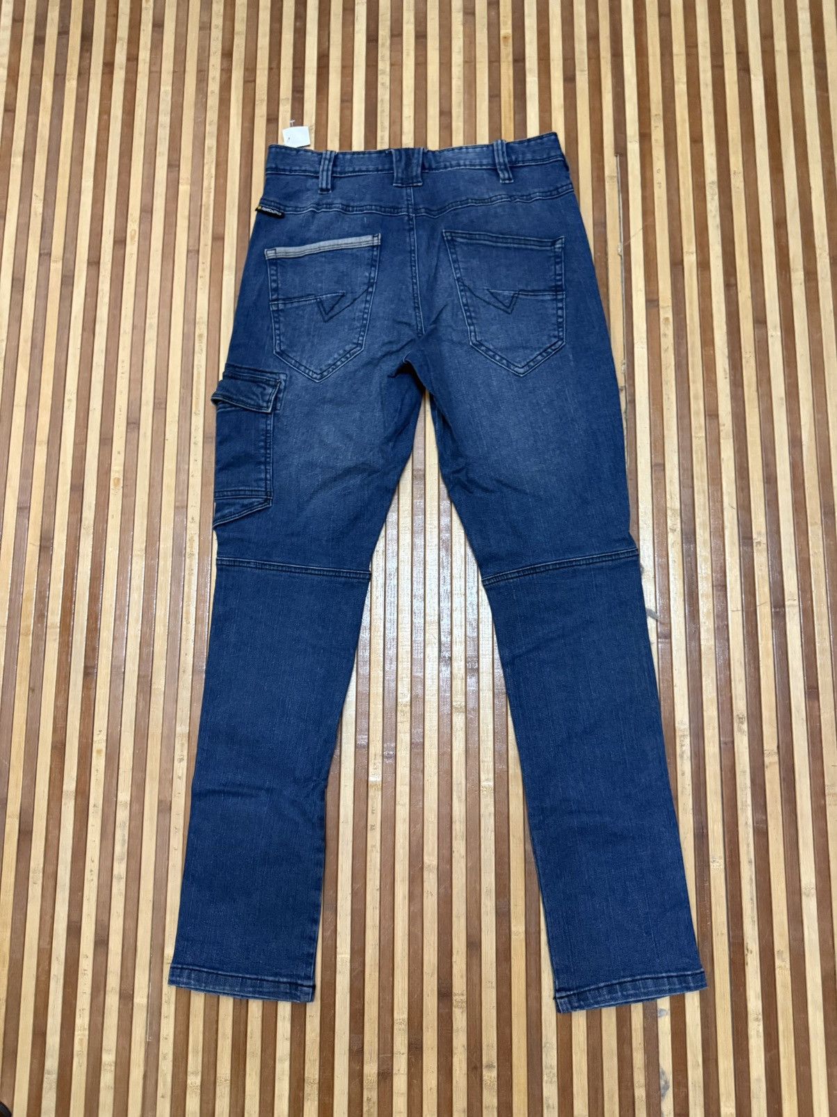 Japanese Brand Vintage G.GROUND Denim Cargo Pants Big Pockets W29X31 Size US 29 - 6 Thumbnail