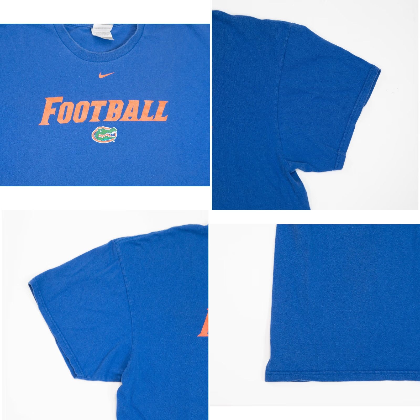 Nike VINTAGE Nike Center Swoosh Florida Gators T-Shirt 2XL Football NCAA Mens Shirts, Blue, 1990s, VTG, Logo, Short Sleeve, Crew Neck, Cotton Size US XXL / EU 58 / 5 - 8 Thumbnail