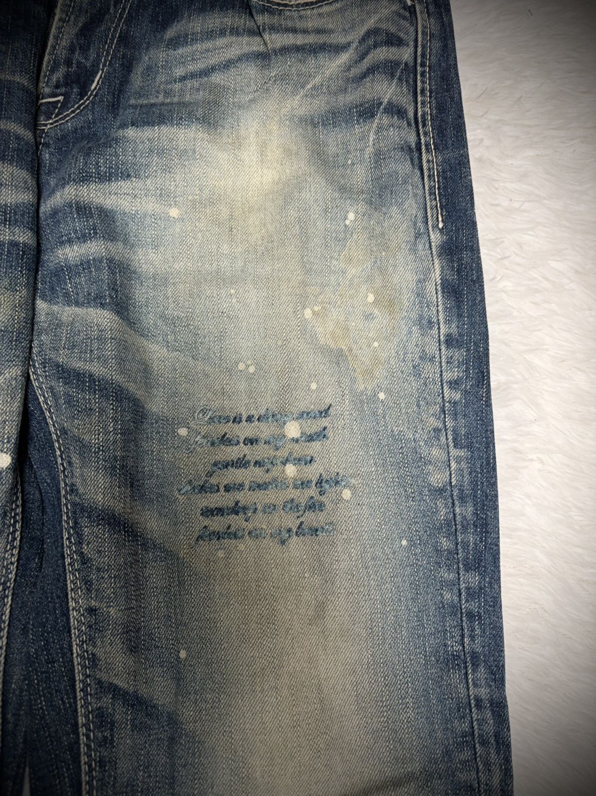 Hysteric Glamour Rare Vanquish poem crazy mudwash vkei jeans Size US 34 / EU 50 - 3 Thumbnail