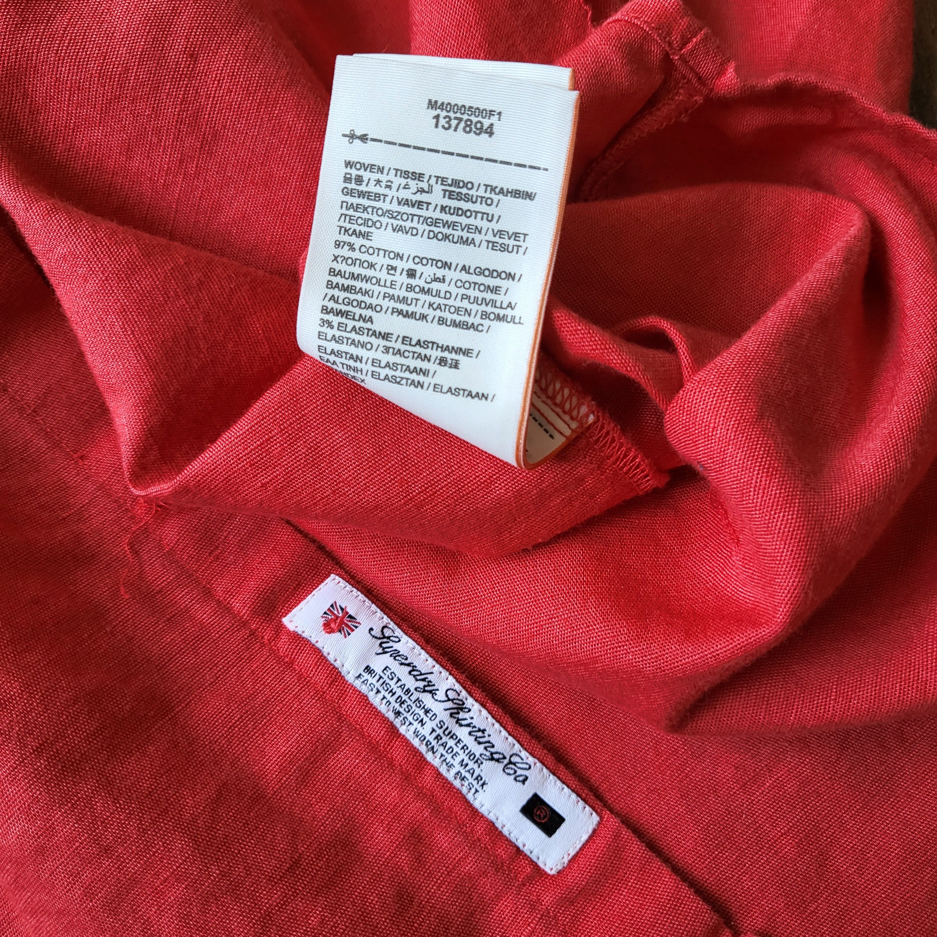Superdry Superdry long sleeve button-down tailored slim casual shirt Size US M / EU 48-50 / 2 - 6 Thumbnail