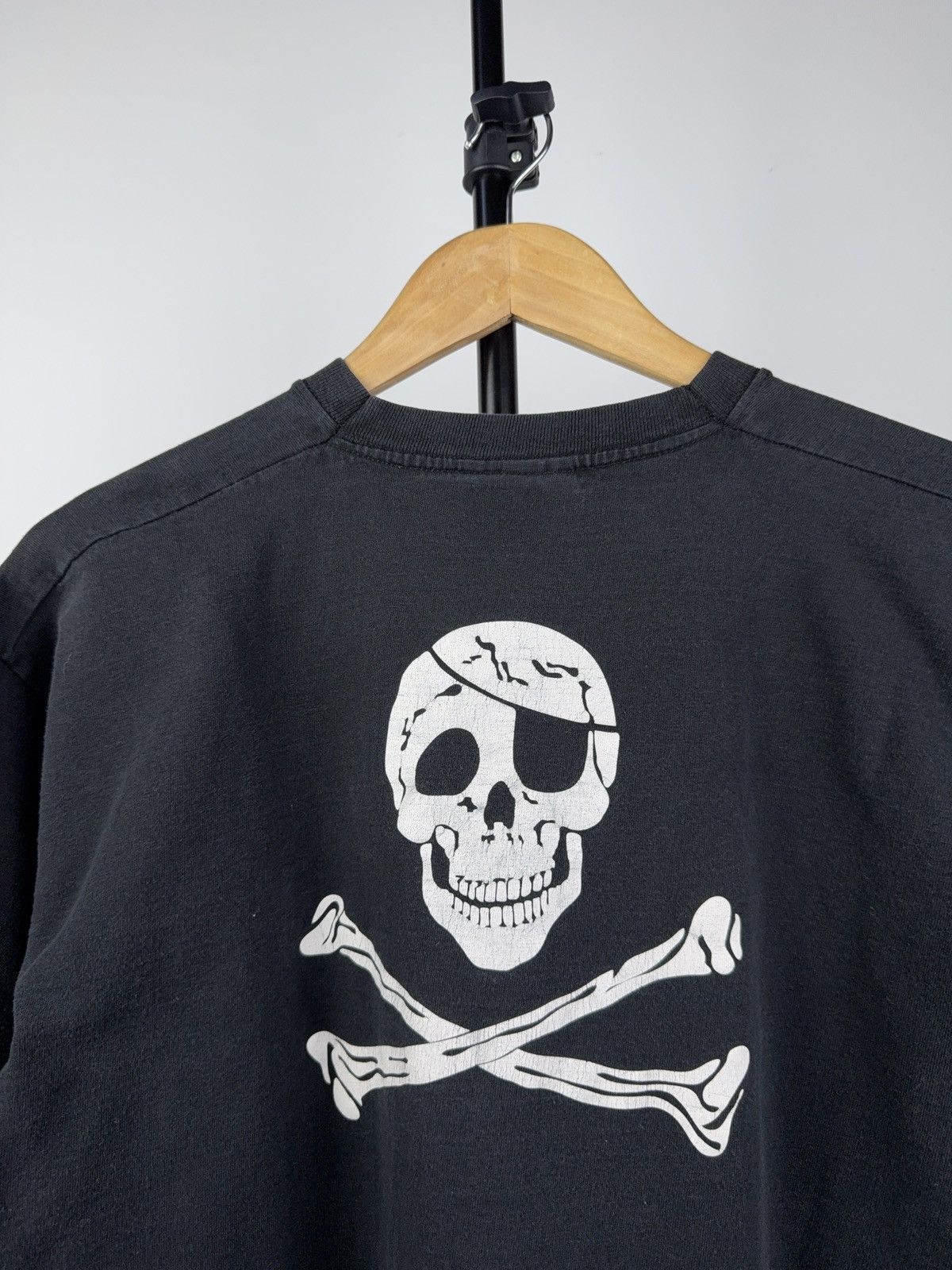 Japanese Brand × Vintage ☠️ Vintage 90s I Love Pirates Skull double sided Tee T shirt Size US M / EU 48-50 / 2 - 5 Thumbnail