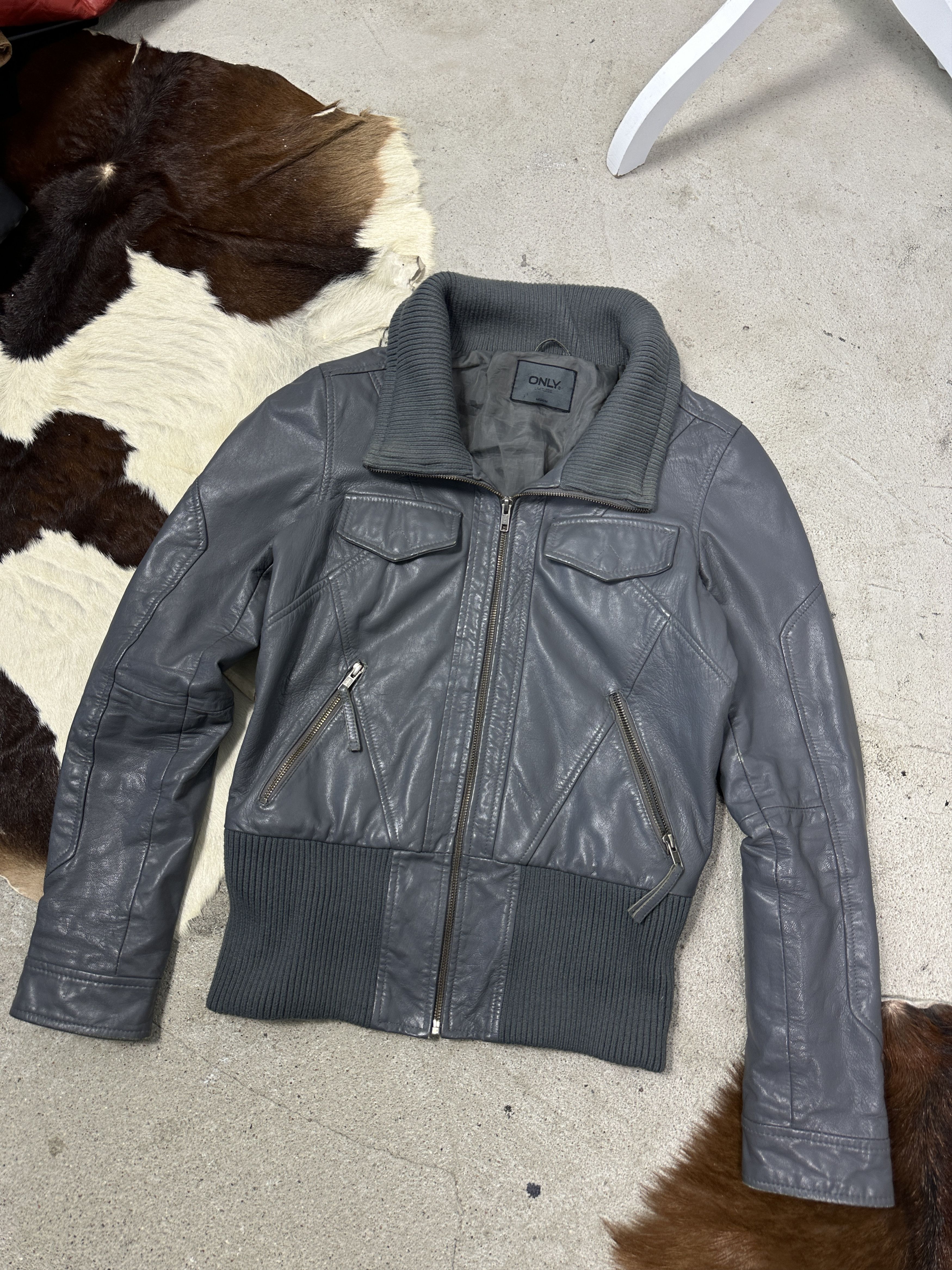 Vintage Vintage Leather Biker Moto Racing Big Collar Jacket 00s Size US M / EU 48-50 / 2 - 7 Thumbnail