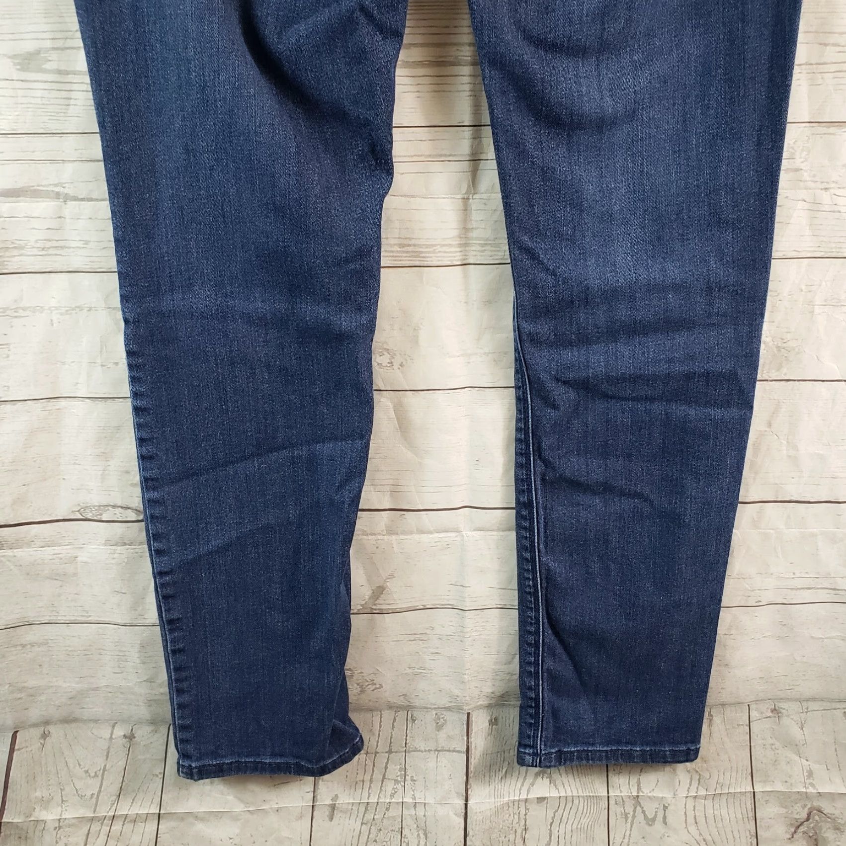 J. Jill J. Jill Womens Slim Leg Jeans 6 Blue Dark Wash Low Rise Denim Cotton Blend Inseam 29.5" Vintage No Size 28" / US 6 / IT 42 - 5 Thumbnail