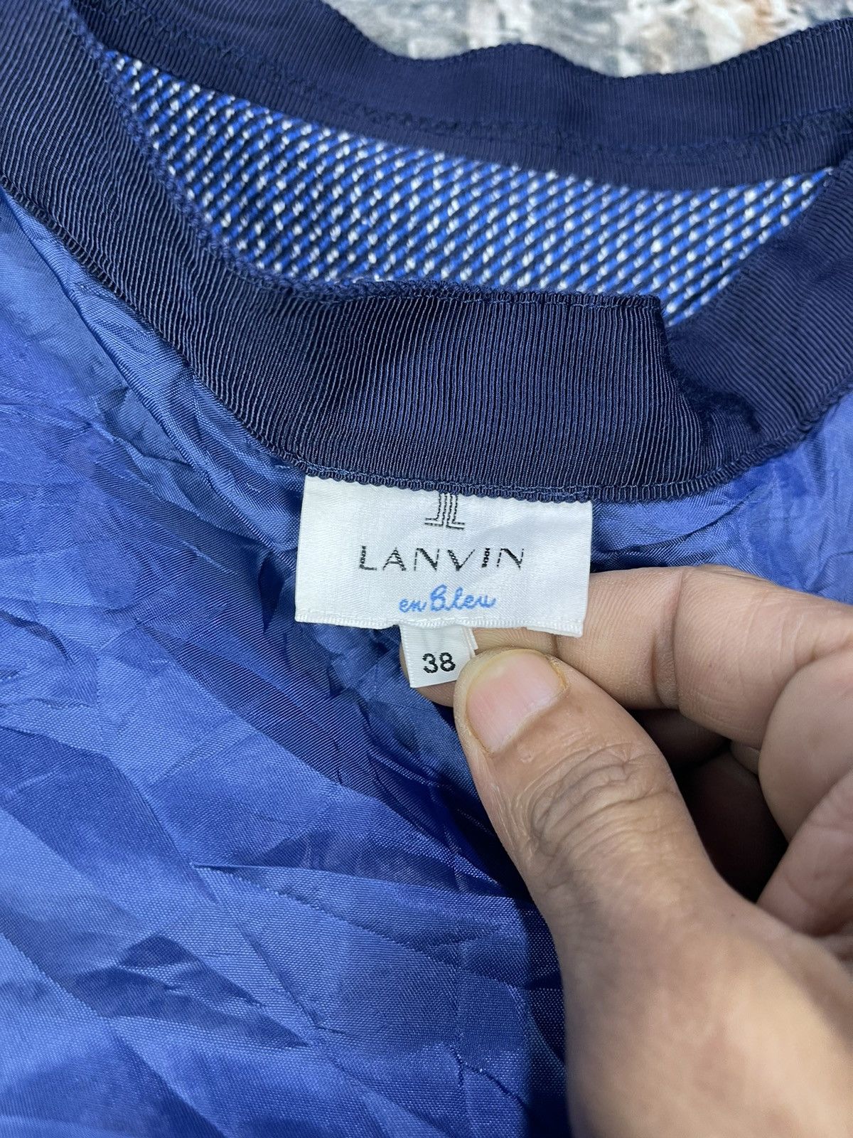 Lanvin Lanvin En Bleu Mini Skirt Size 26" / US 2 / IT 38 - 6 Thumbnail