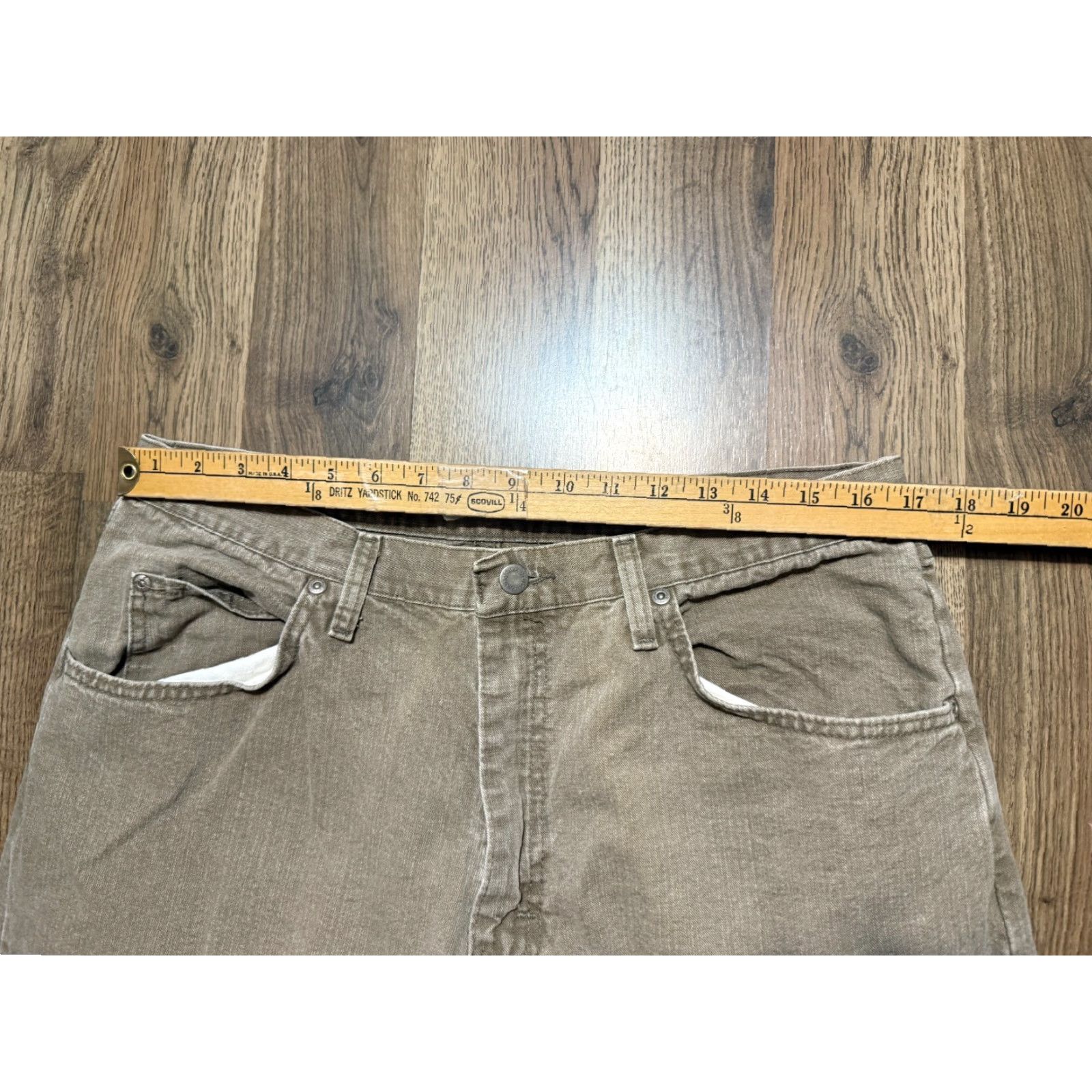 Wrangler Wrangler Jeans, Men's Size 36x28.5, Brown, Straight Leg, 5-Pocket, Medium Wash, Denim, Regular Fit, Cotton, Vintage: No, Brown, Jeans, Men Size US 36 / EU 52 - 6 Thumbnail