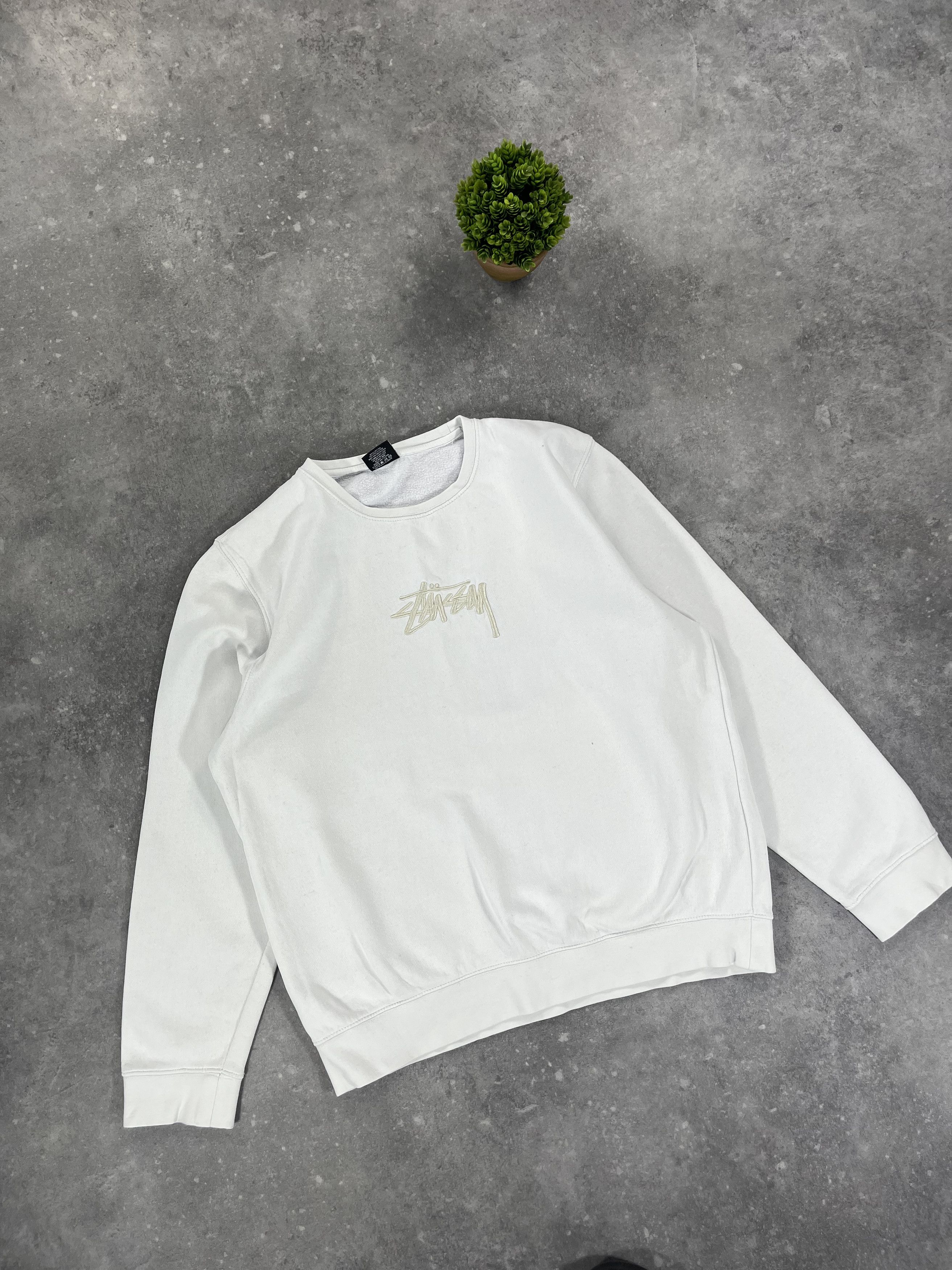 Stussy × Vintage Rare Made in USA Stussy Sweatshirt Boxy Fit 90s Y2K Size US M / EU 48-50 / 2 - 7 Thumbnail