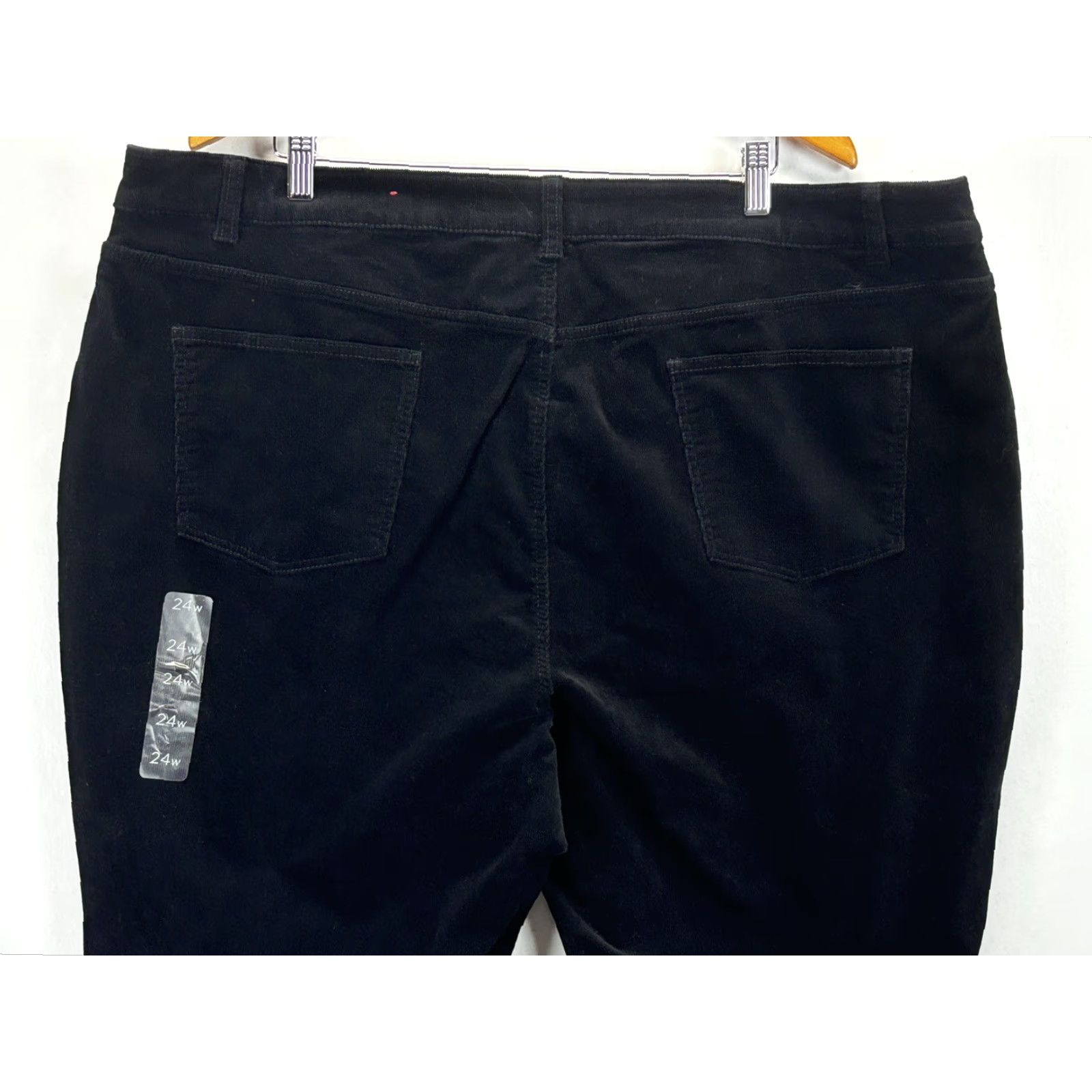 Talbots Talbots Plus Size 24W Black Corduroy Pants 5-Pocket Womens Size 42" / US 20 - 4 Thumbnail