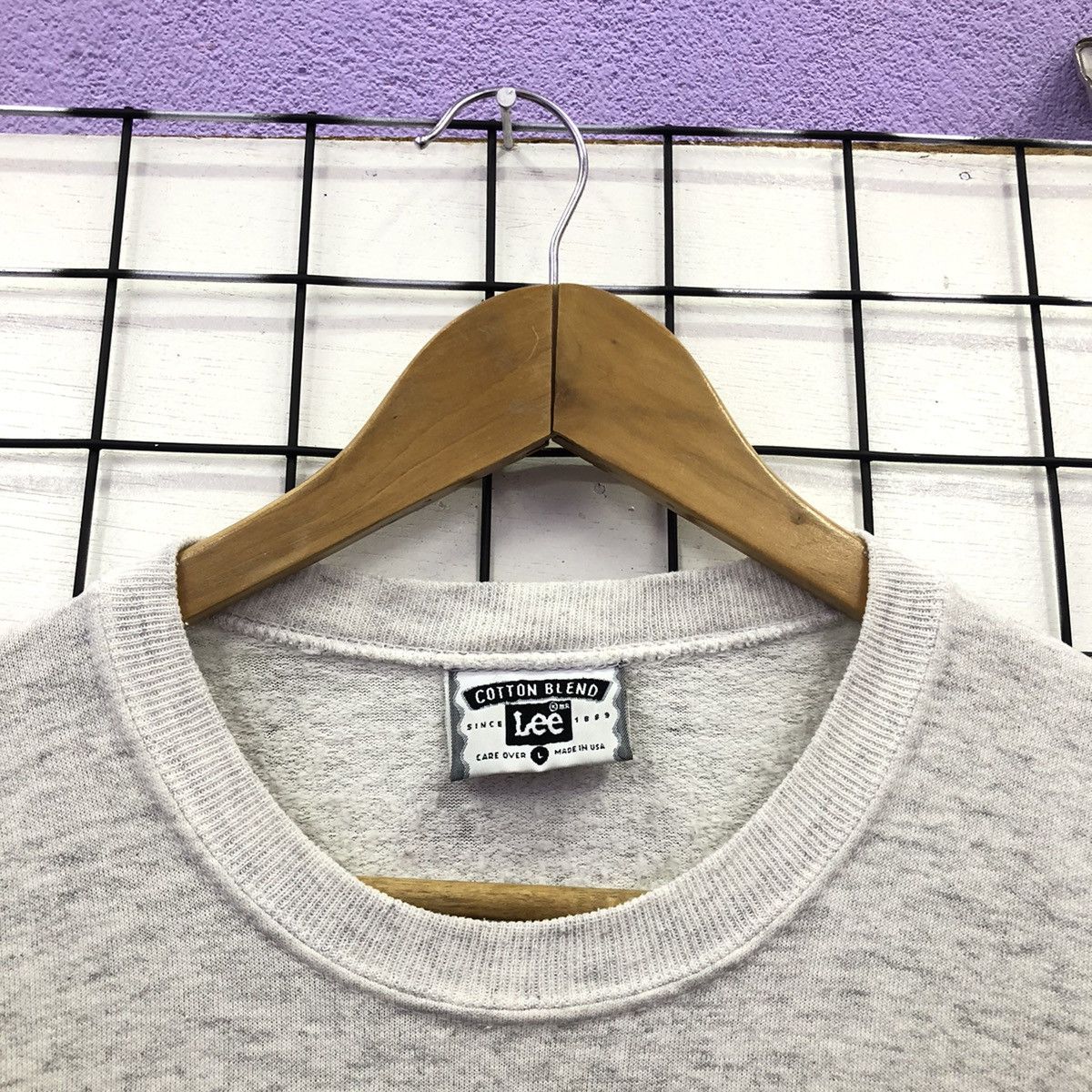 Lee Vintage Lee Cotton Blend Spellout Sweatshirt Size US L / EU 52-54 / 3 - 5 Thumbnail