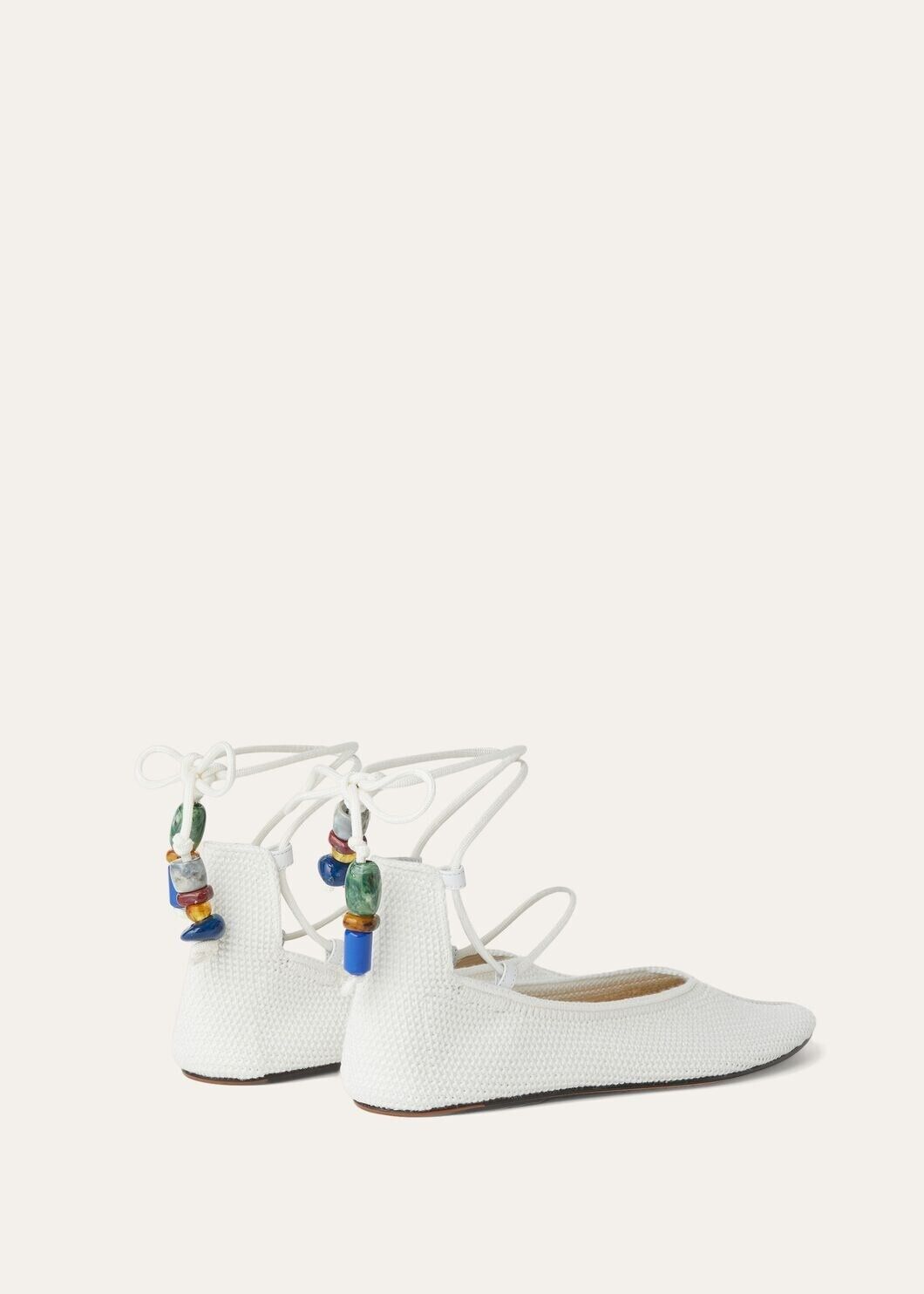 Loro Piana o1srvl11e0725 Bingin Crochet Ballerinas Flats in White Size US 11 / IT 41 - 4 Thumbnail