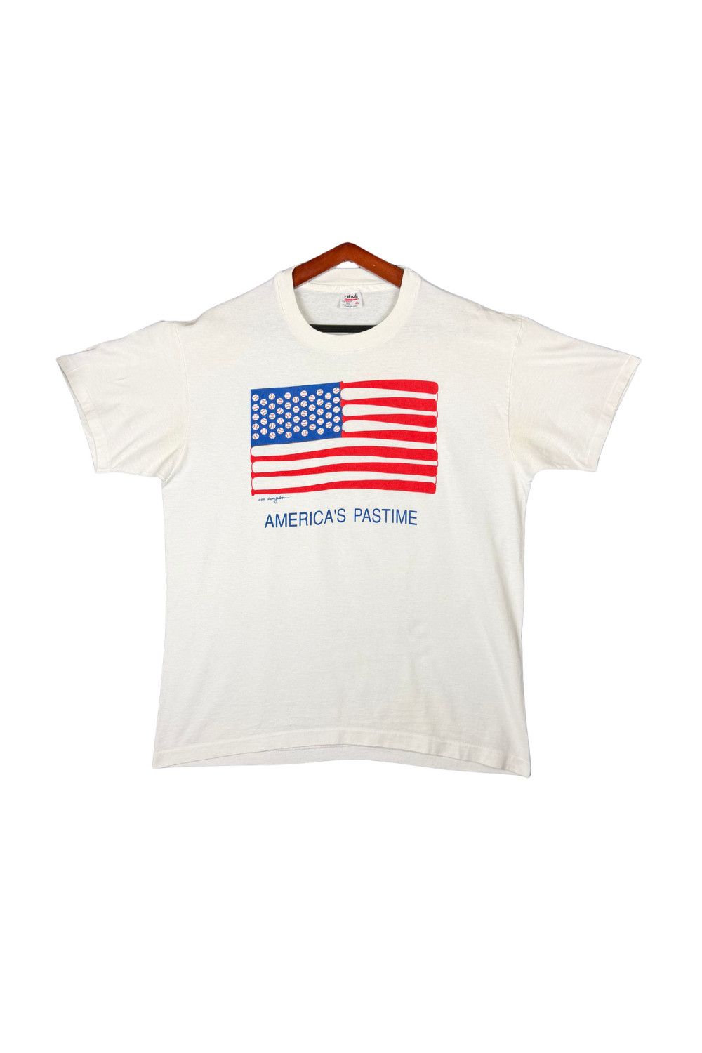 Anvil Vintage 1988 America’s Pastime Baseball USA Graphic Tee XL Size US XL / EU 56 / 4 - 1 Thumbnail