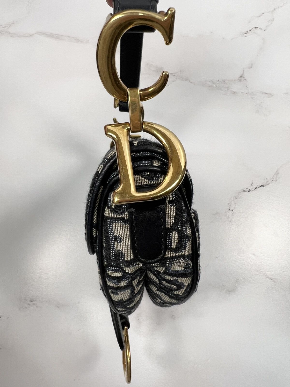Dior CD Christian Dior Saddle Mini Shoulder Handle Bag Purse Size ONE SIZE - 6 Thumbnail