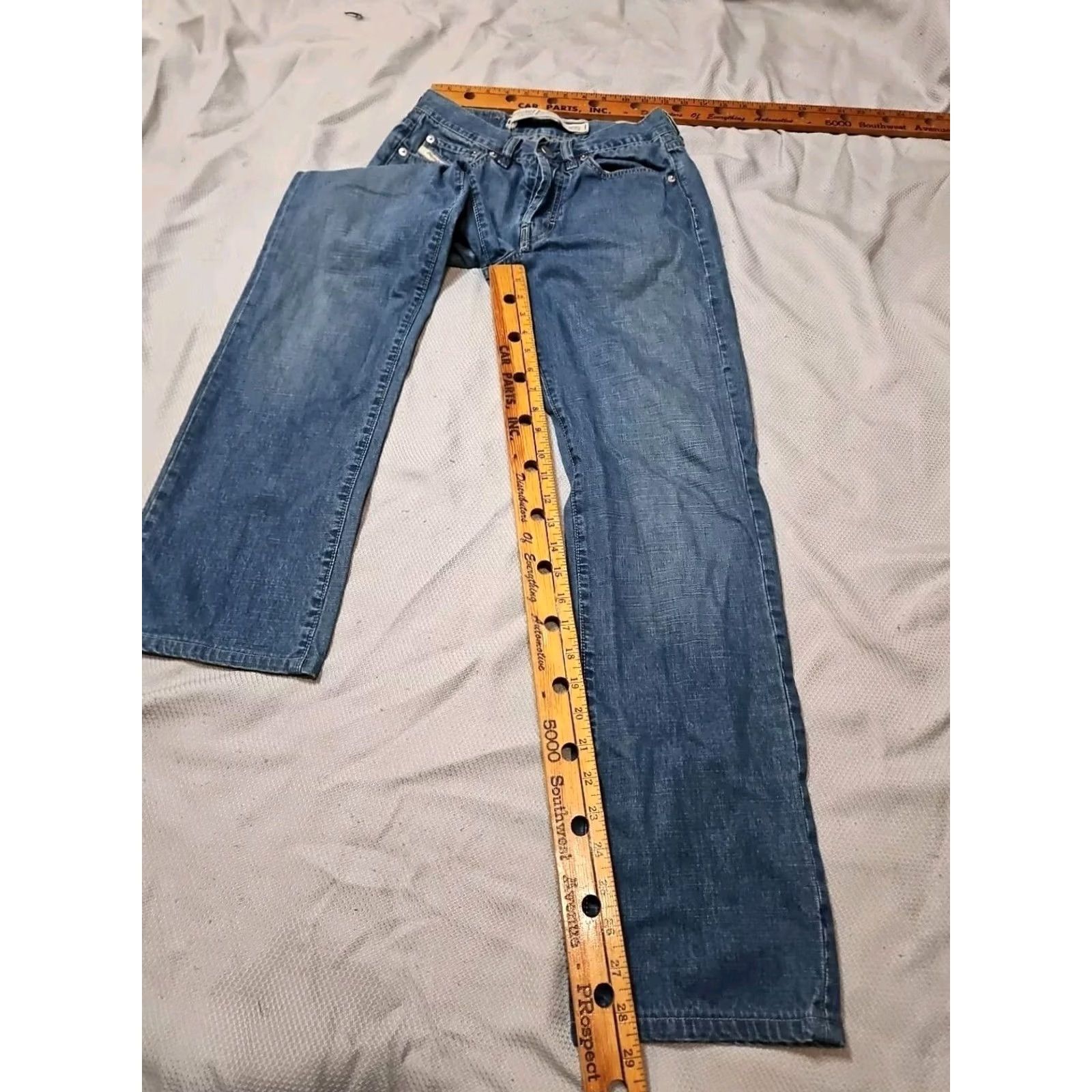 Diesel DIESEL Kulter Jeans Mens Size 27 Blue Denim Straight Buttonfly Pants Trouser Size US 27 - 7 Thumbnail