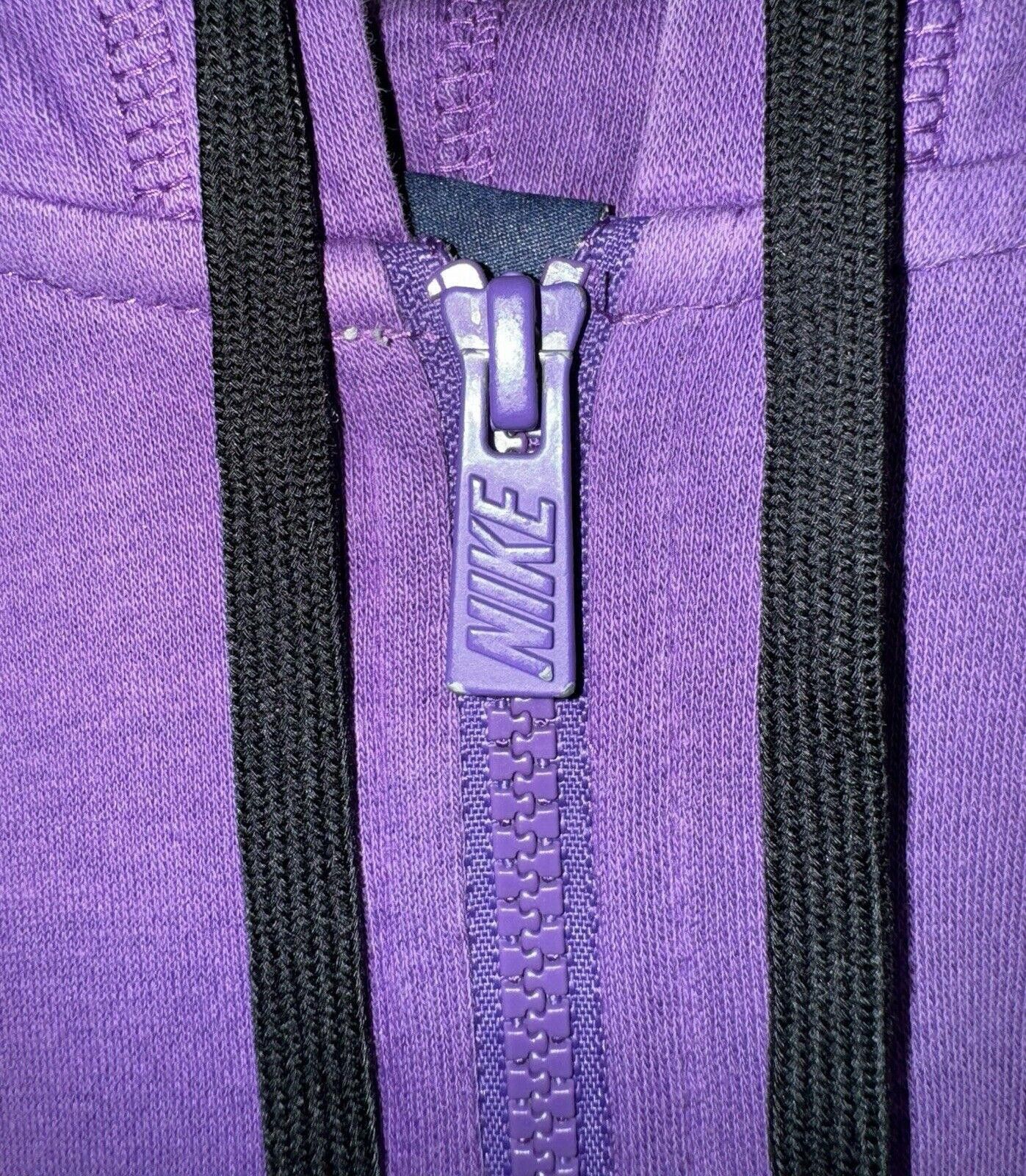 Nike Vintage Nike Y2K Plum Purple Full Zip Hoodie Sz L RARE Size US 34 / EU 50 - 3 Thumbnail