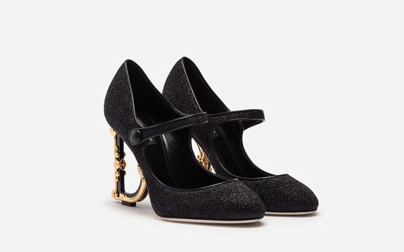 Dolce & Gabbana o1y0925 Spike Heel Pumps in Black Size US 5.5 / IT 35.5 - 2 Thumbnail