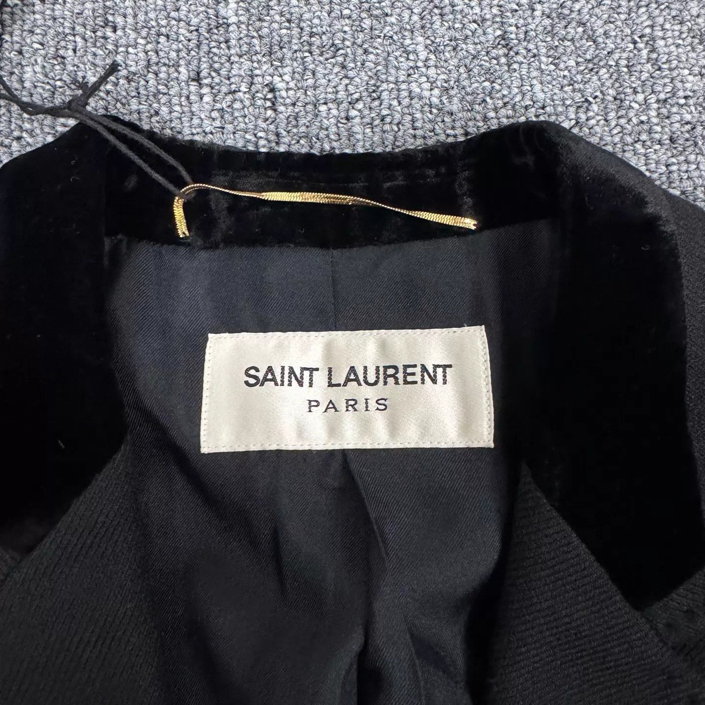 Saint Laurent Paris Saint Laurent Velvet Collar Longline Blazer Size 38 Size XS / US 0-2 / IT 36-38 - 6 Thumbnail