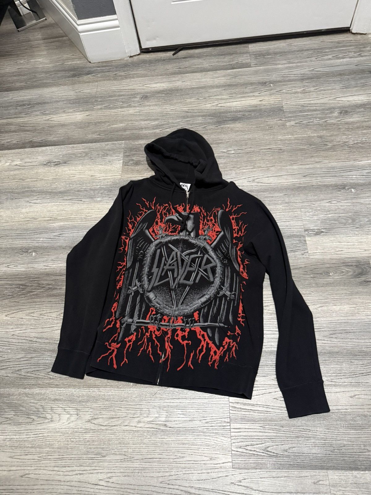 Slayer Slayer Eagle logo zip up hoodie Size US XL / EU 56 / 4 - 1 Thumbnail
