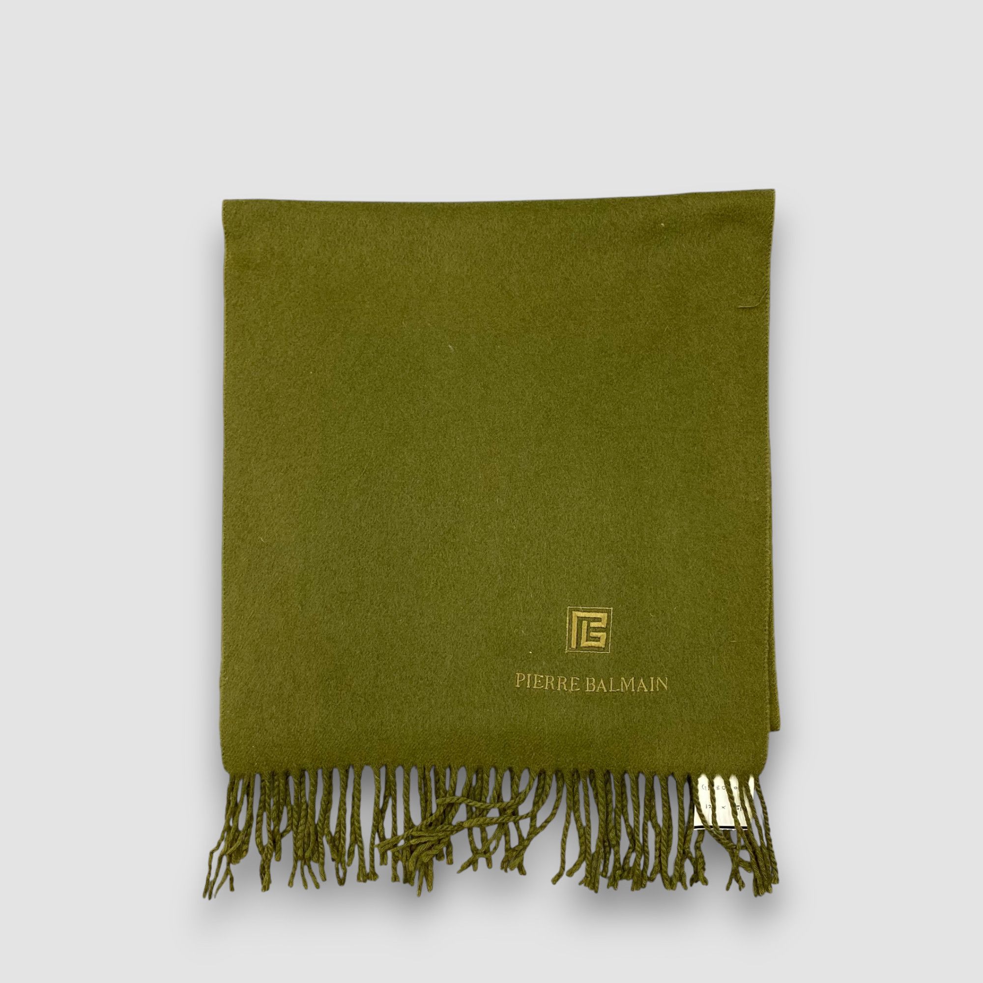 Pierre Balmain Vintage Pierre Balmain Scarf Muffler Wool Fringe Scarves Size ONE SIZE - 2 Thumbnail