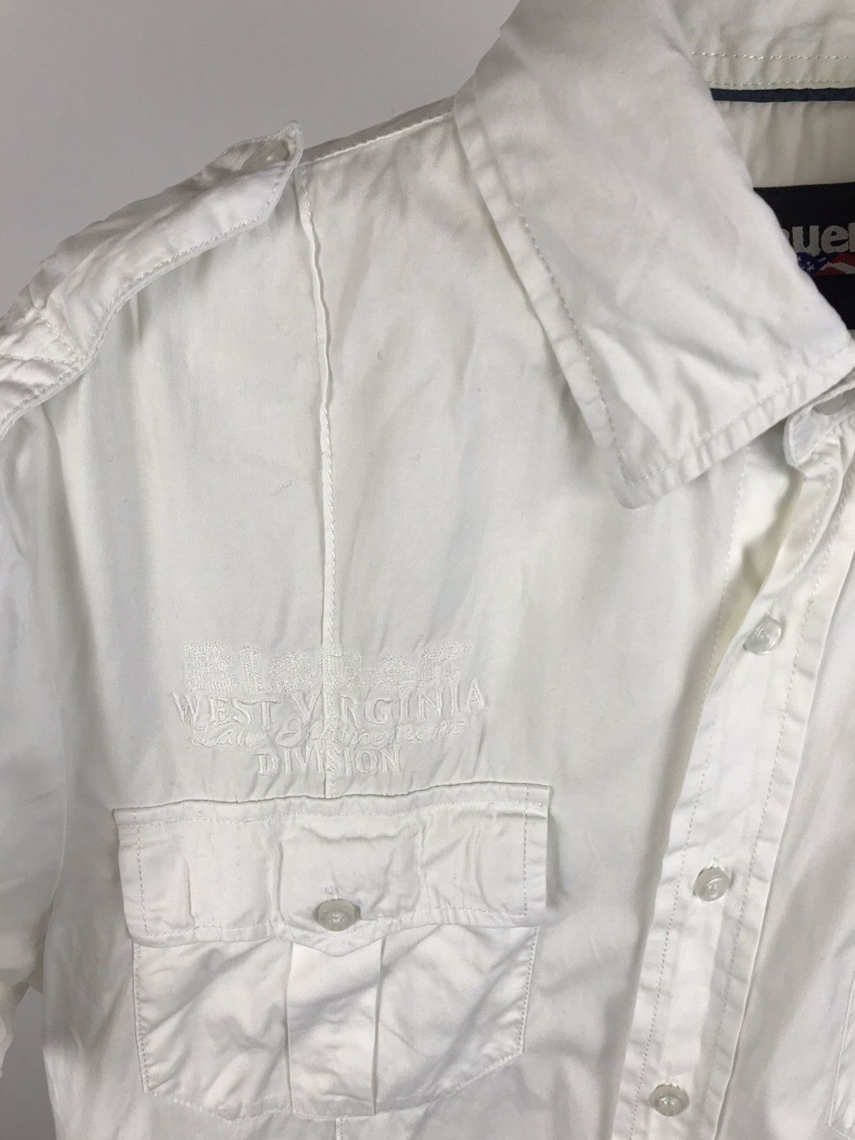 Vintage Vintage Blauer USA Military Style White Shirt Size US L / EU 52-54 / 3 - 4 Thumbnail