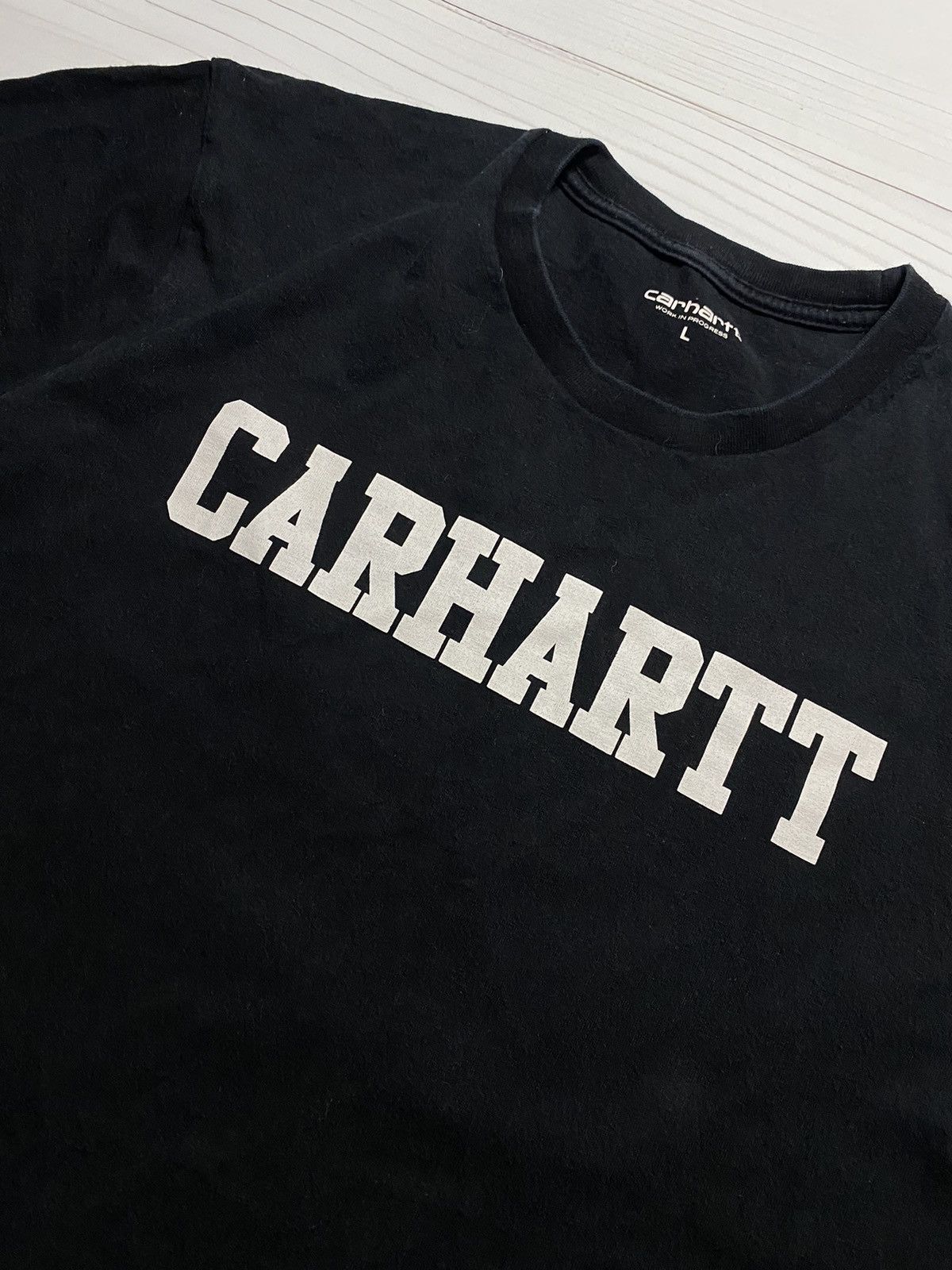 Carhartt × Vintage Vintage Carhartt Box logo faded y2k t shirt Size US L / EU 52-54 / 3 - 5 Thumbnail