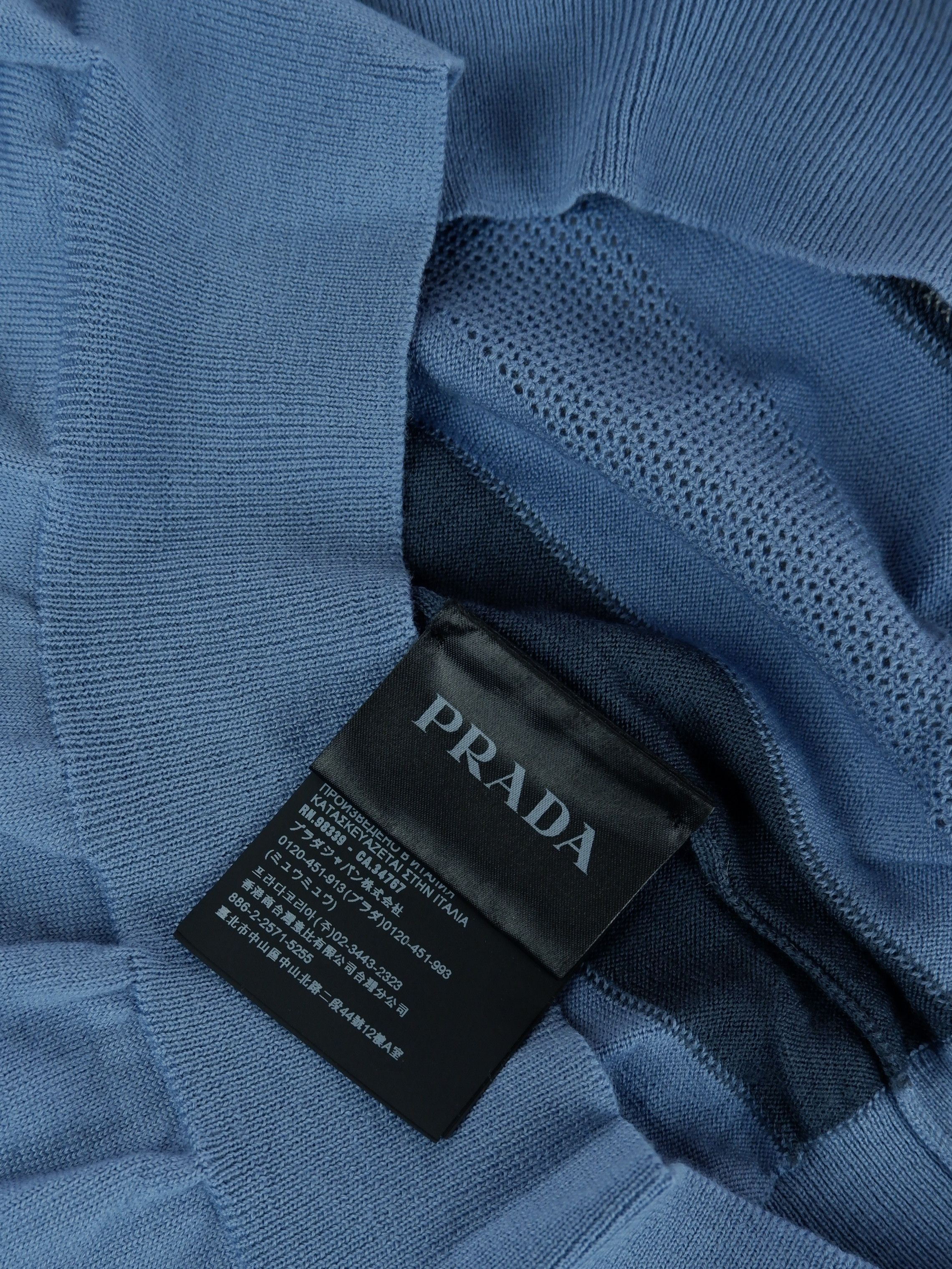 Prada Last drop! Prada super soft virgin wool knitted polo Size US L / EU 52-54 / 3 - 8 Thumbnail