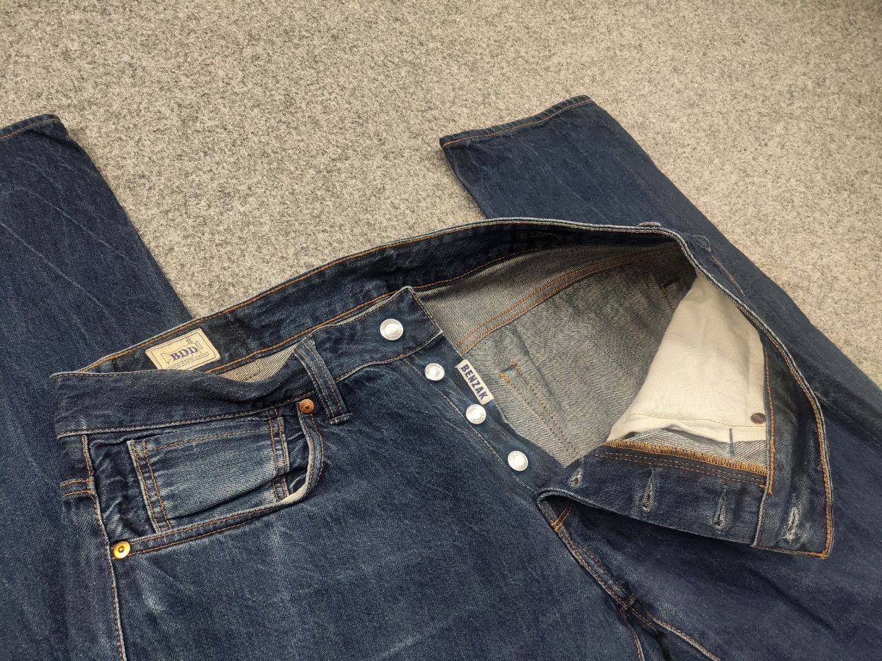 Benzak Denim Developers Benzak Developers Vintage Selvedge Faded Japan Denim Jeans Size US 34 / EU 50 - 10 Thumbnail