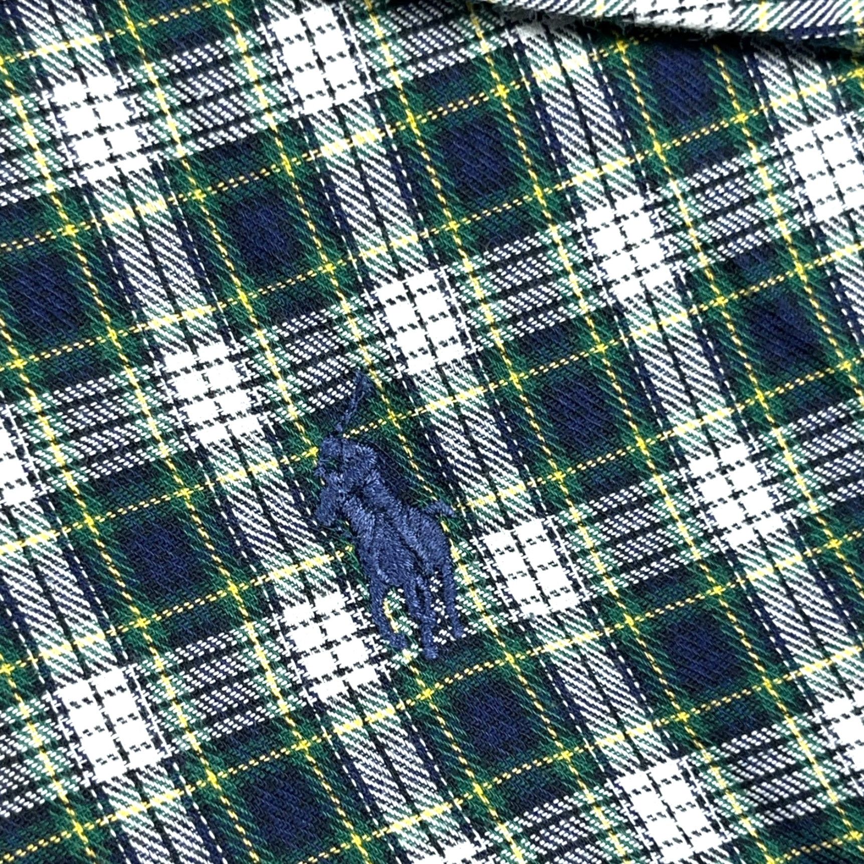 Ralph Lauren Ralph Lauren Button-Up Shirt Men XL Plaid Flannel Blue Green Cotton Collar Button-Front Casual All Seasons Size US XL / EU 56 / 4 - 4 Thumbnail