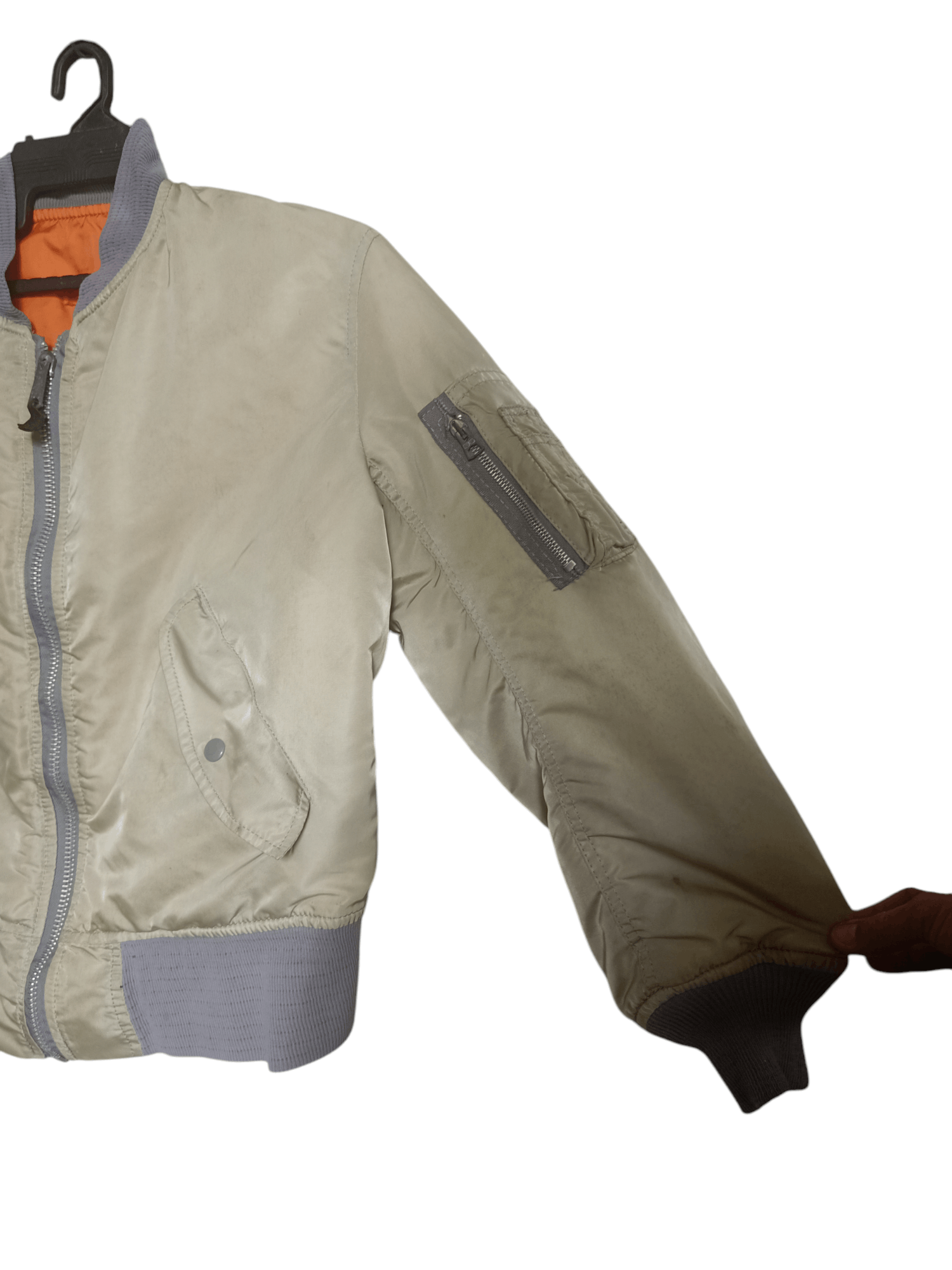 Alpha Industries × Vintage Alpha Jacket 🪖 Double Poket Reversble Bomber Size US S / EU 44-46 / 1 - 2 Thumbnail