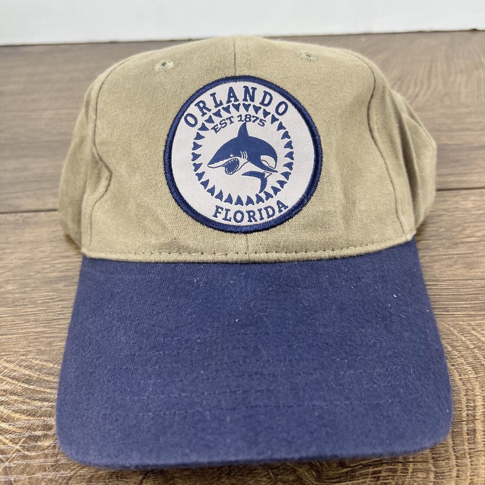 Other Orlando Florida Hat Shark Hat Adjustable Hat Tan Brown Hat A Size ONE SIZE - 4 Thumbnail