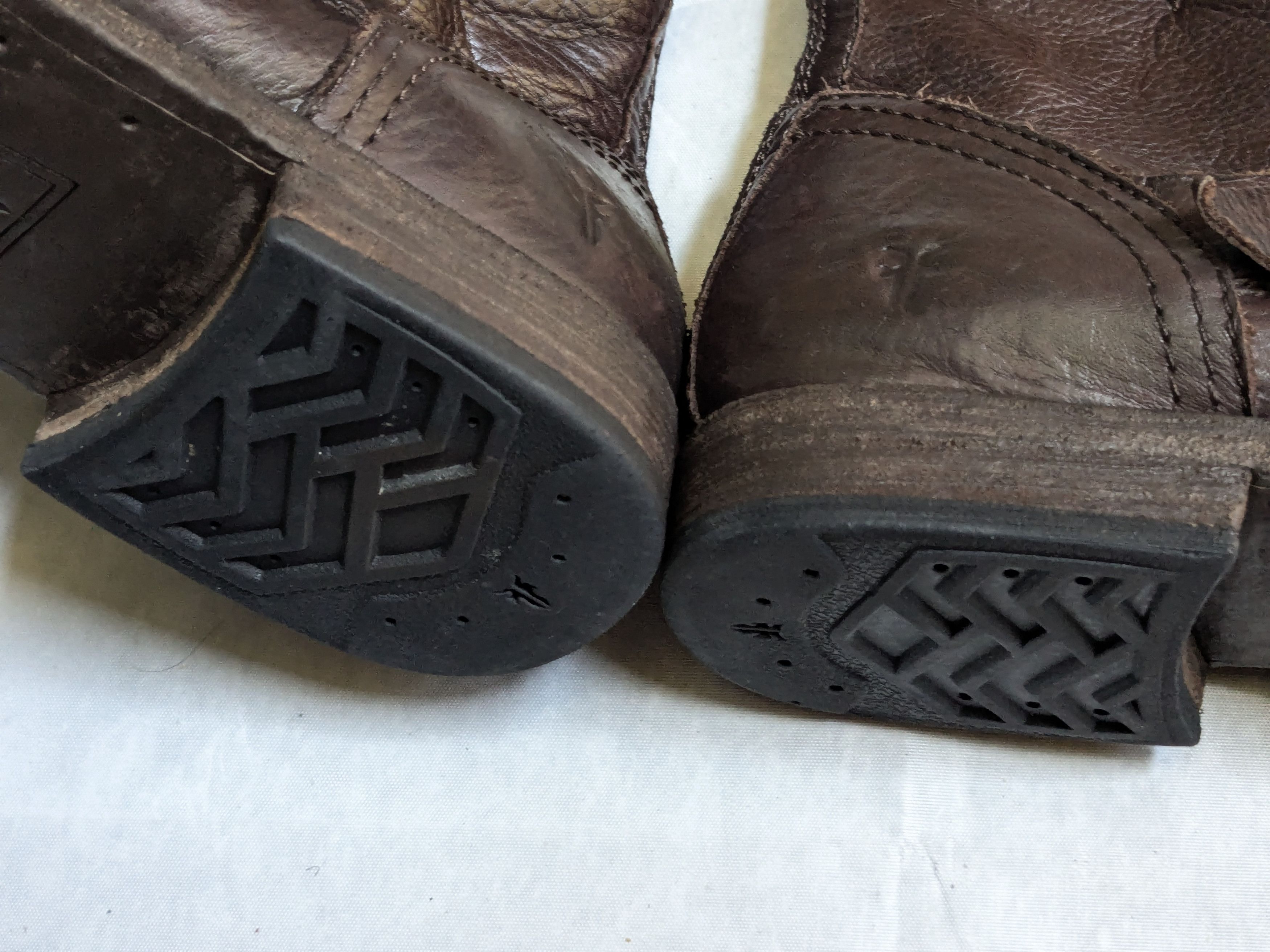 Frye Frye Engineer Brown Leather 11 D Leather Buckle Size US 11 / EU 44 - 18 Thumbnail