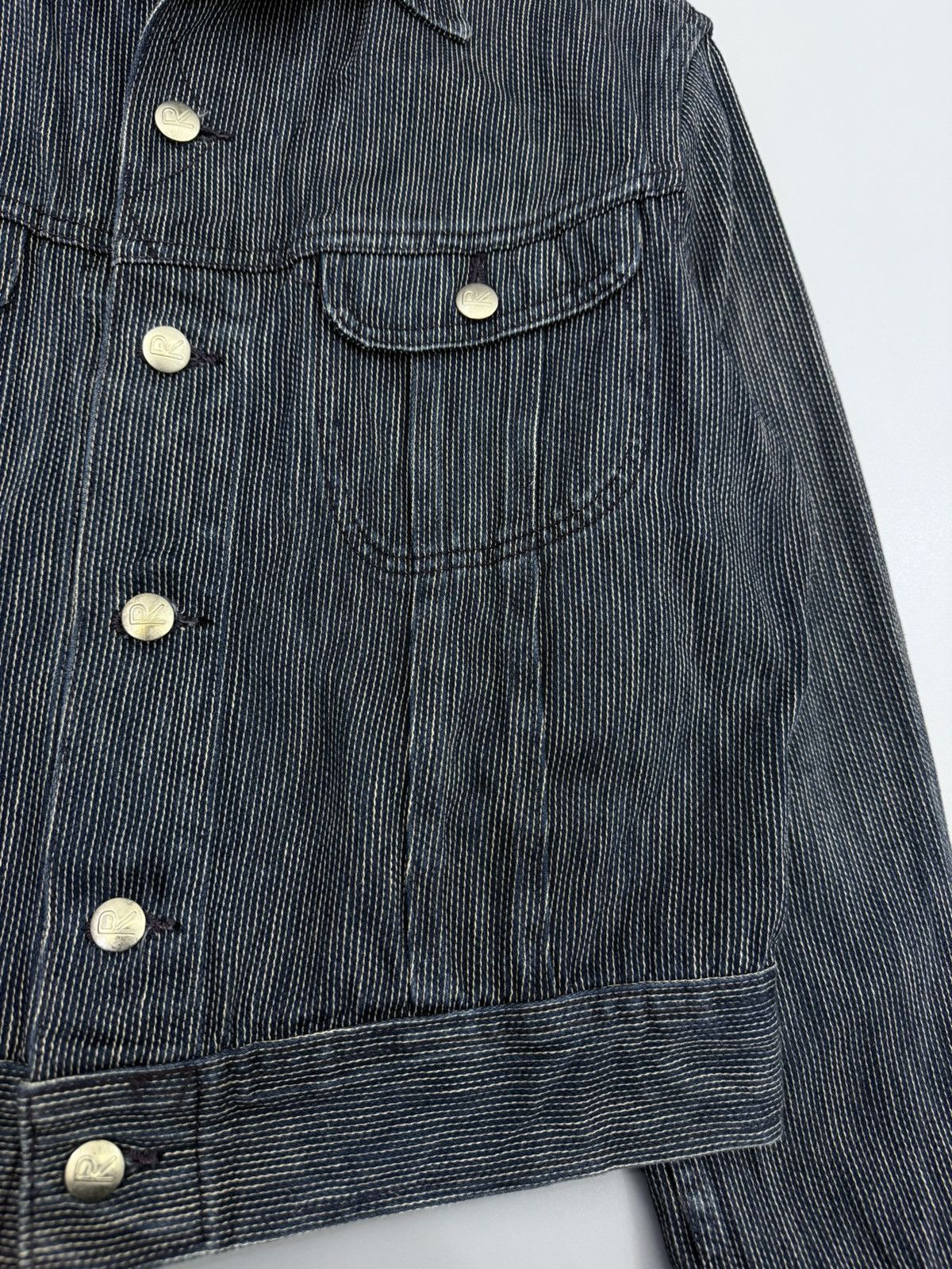 45rpm Vintage 45RPM Wabash Pinstripe Indigo Trucker Denim Jacket Size US M / EU 48-50 / 2 - 12 Thumbnail