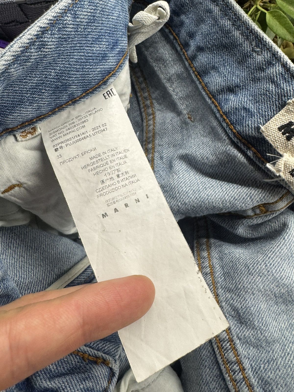 Marni Marni Designer Pantalone Uomo Washed Distressed Denim Jeans Size US 33 - 7 Thumbnail