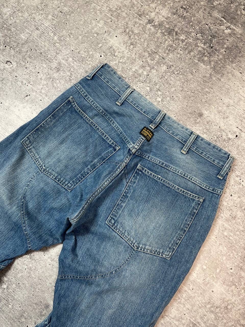 G-Star Vintage G Star Raw Elwood Biker Knee Denim Jeans Y2K Size US 34 / EU 50 - 10 Thumbnail