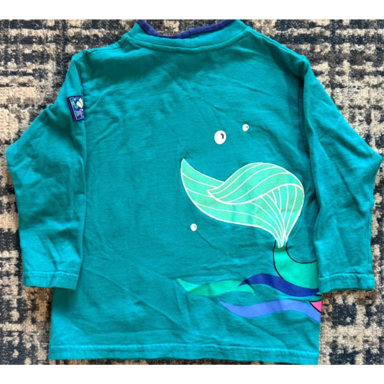 Disney VINTAGE Disney The Little Mermaid Long Sleeve Shirt 7-8 Girls Teal Cotton Blend 1990s Disney Promo Sportswear/Beach Womens? Size US M / EU 48-50 / 2 - 6 Thumbnail