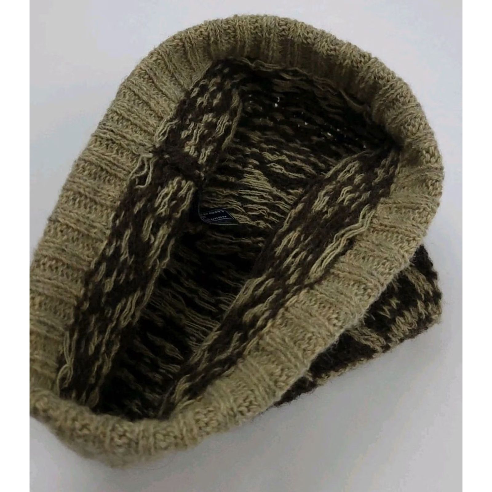 Polo Ralph Lauren VINTAGE Polo Ralph Lauren Beanie Wool Knit Snowflake Nordic Pattern Hand Knit Mens One Size Brown Size US M / EU 48-50 / 2 - 5 Thumbnail