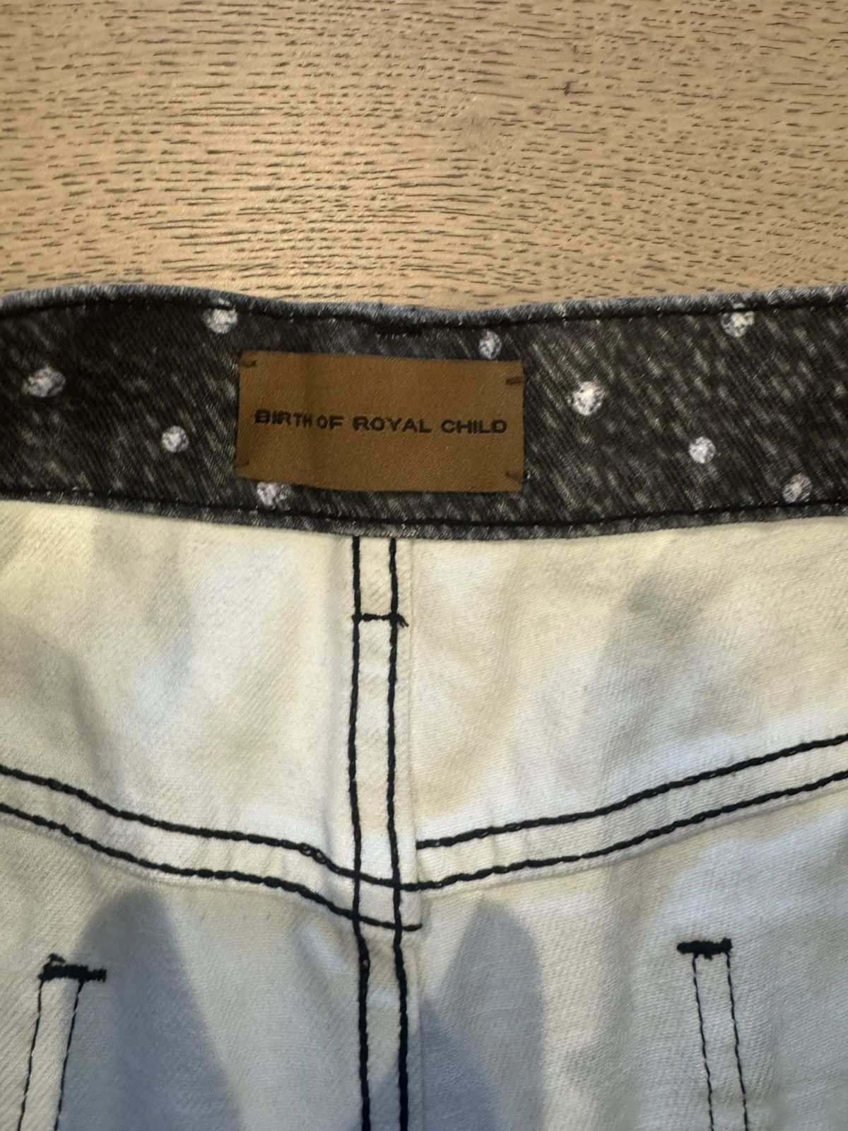 Birth of Royal Child Birth of Royal Child Swarovski Denim Cut-Off Shorts Size US 36 / EU 52 - 6 Thumbnail