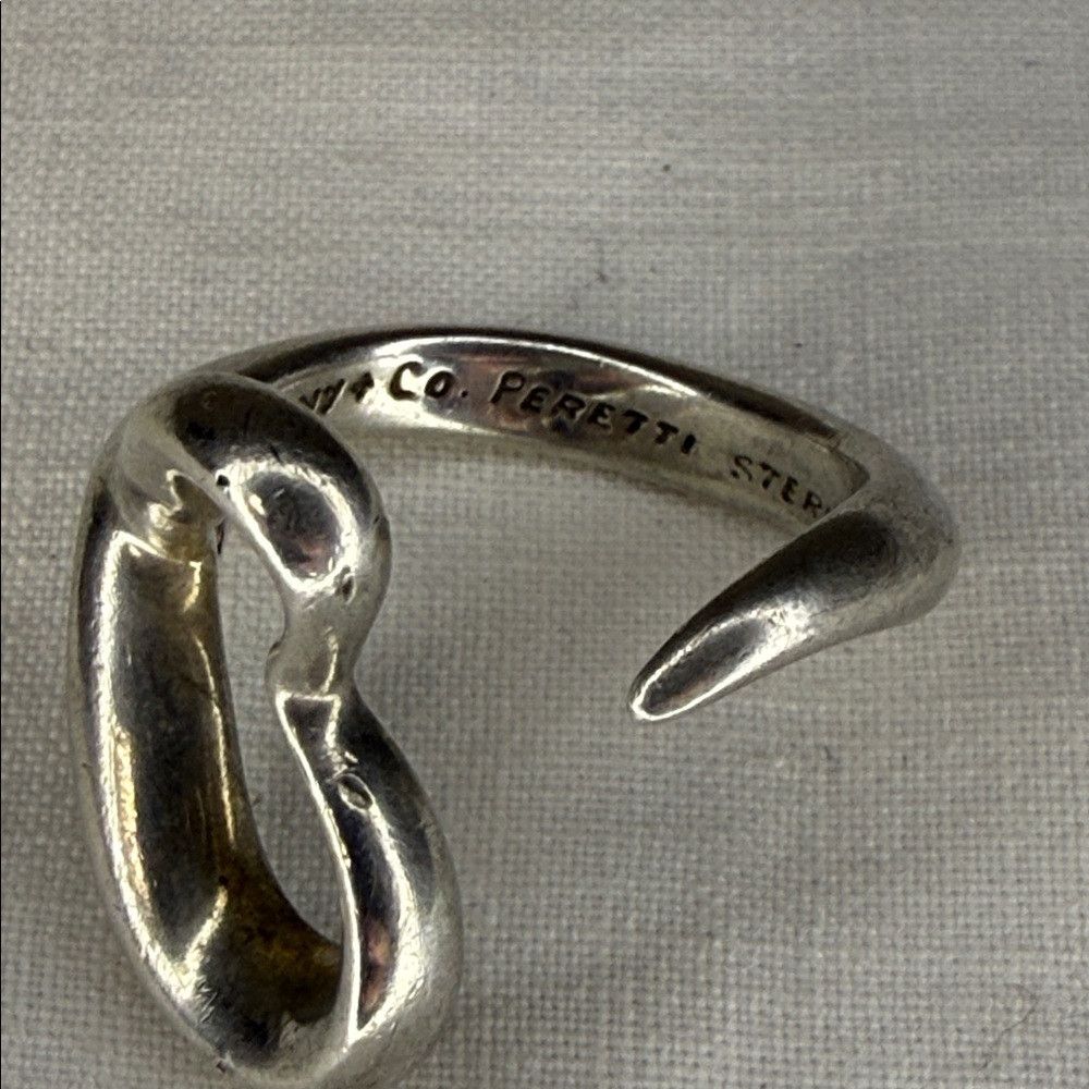 Tiffany & Co. Tiffany & Co. Elsa Peretti Open Heart Ring Sterling Silver Size ONE SIZE - 5 Thumbnail