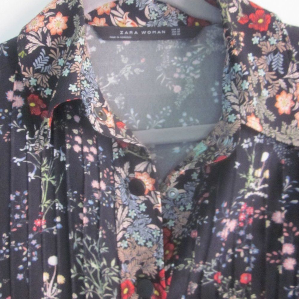 Zara Zara Shirt Jacket Cropped Snap Front Top XS Size XS / US 0-2 / IT 36-38 - 3 Thumbnail