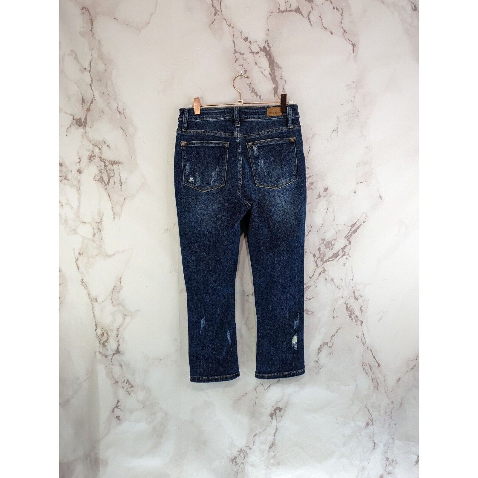Judy Blue Judy Blue Jean Women 26 3 Crop Flare Denim Distressed High Size 26" / US 2 / IT 38 - 5 Thumbnail