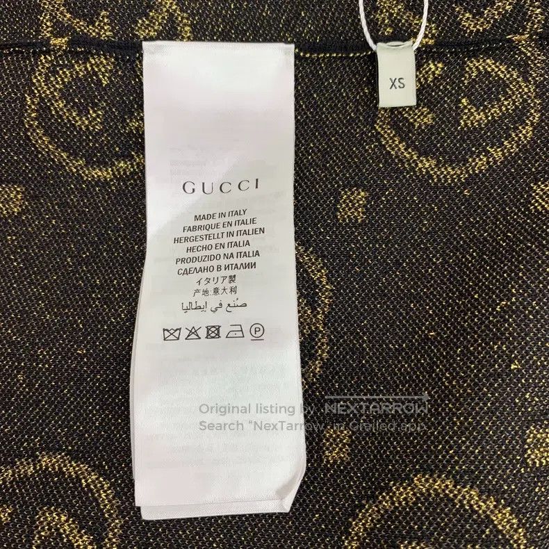 Gucci Gucci Black logo jacquard full printed wool V-neck single- Size XS / US 0-2 / IT 36-38 - 7 Thumbnail