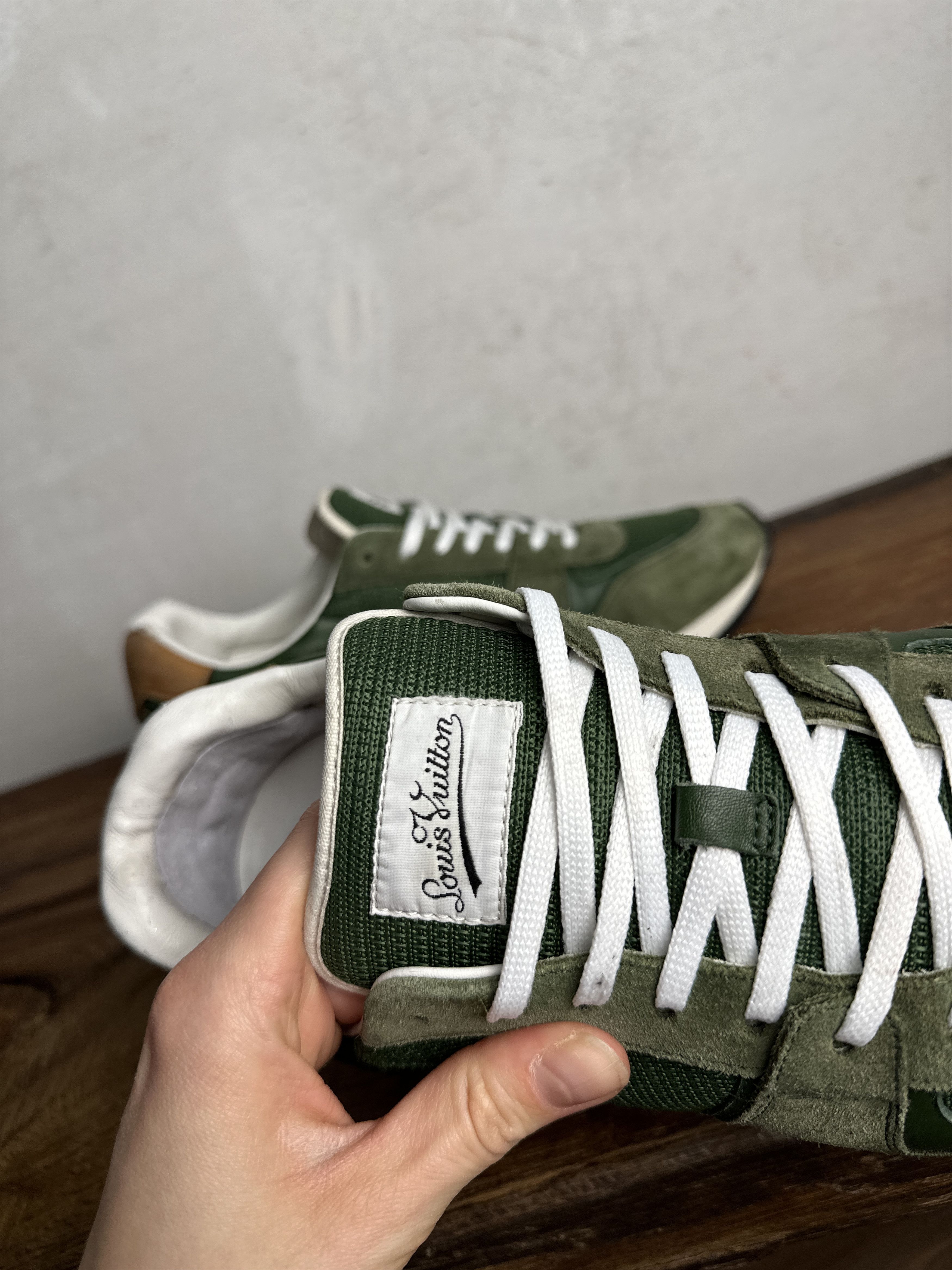 Louis Vuitton Louis Vuitton Green Sewed Abbesses Sneakers Size US 10 / EU 43 - 9 Thumbnail