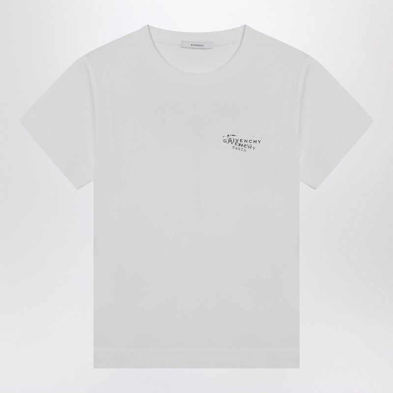 Givenchy White T-Shirt With Logo Print