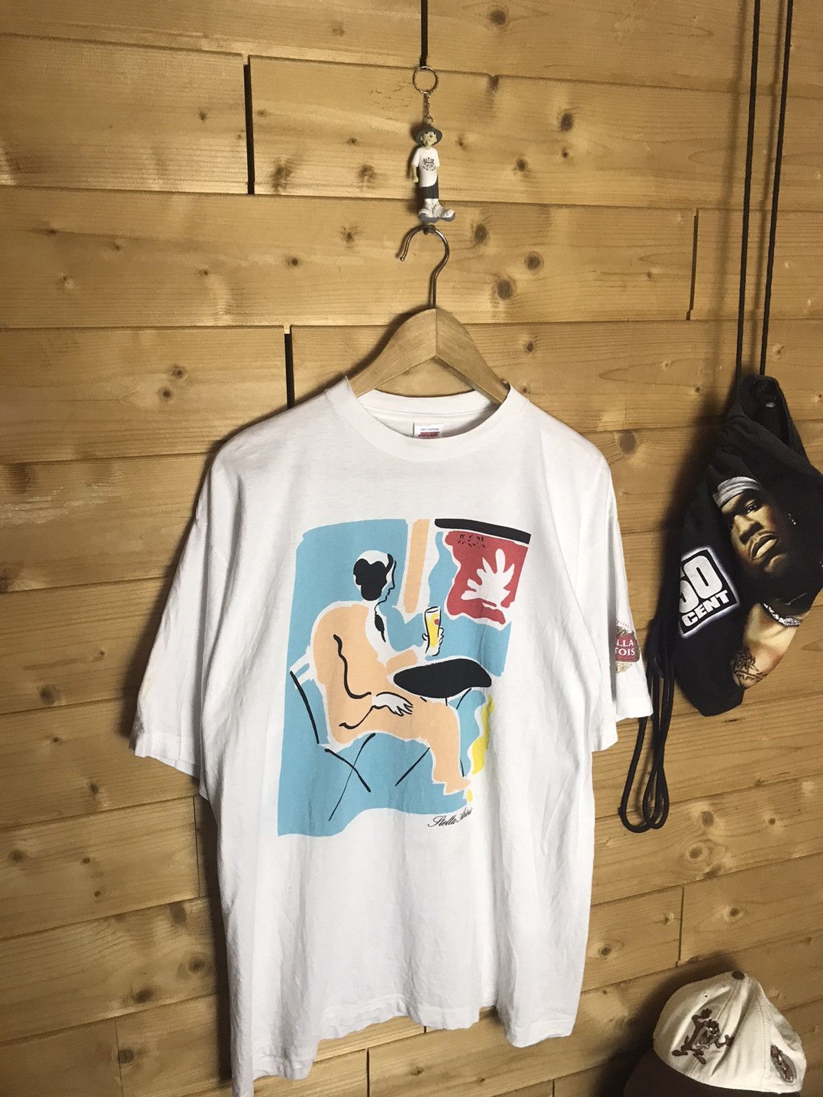 Vintage Vintage 90’s Stella Artois t-shirt Size US L / EU 52-54 / 3 - 3 Thumbnail