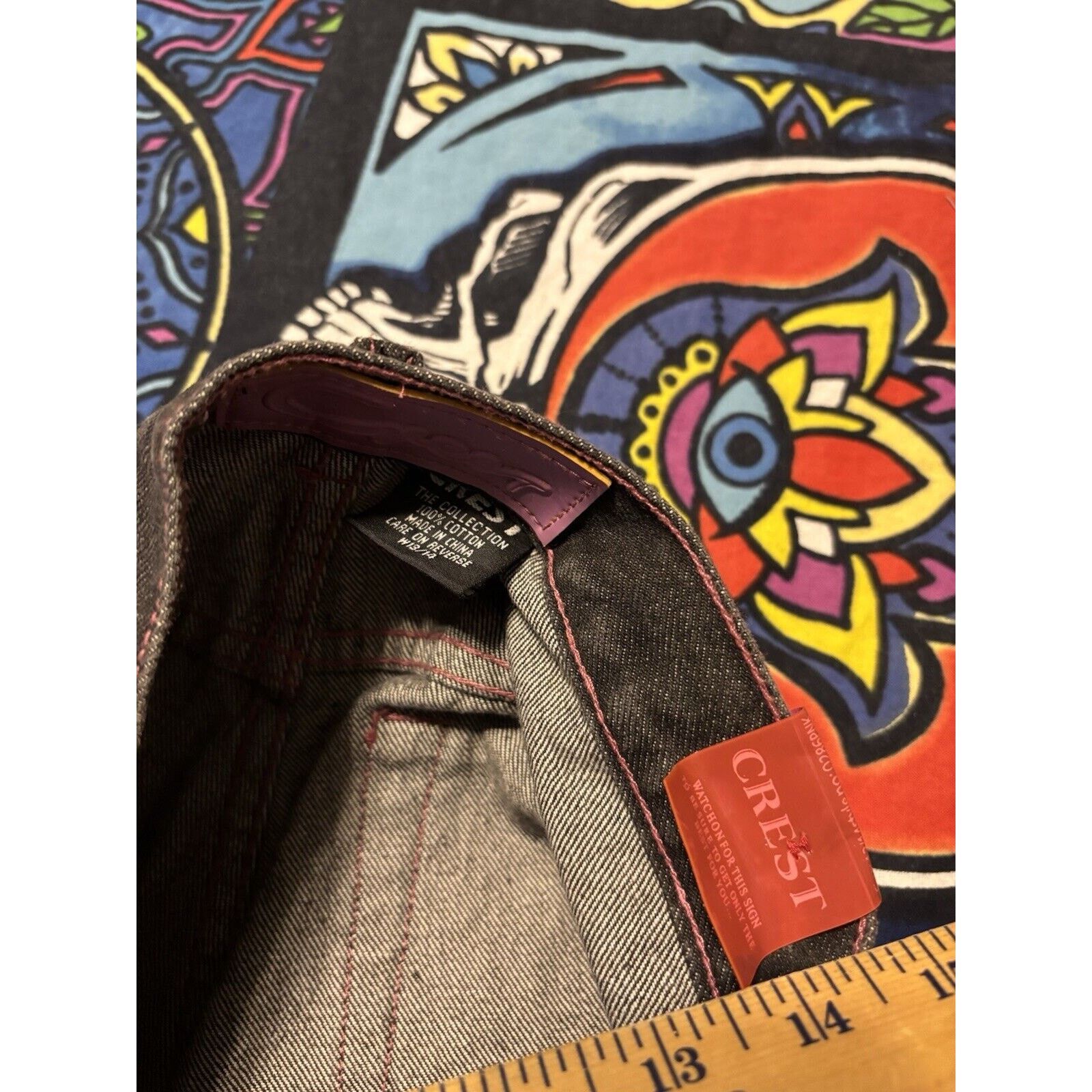 Other Vintage y2k crest pink black Capris Jorts hip hop NWT 13/14 Size US 28 / EU 44 - 7 Thumbnail