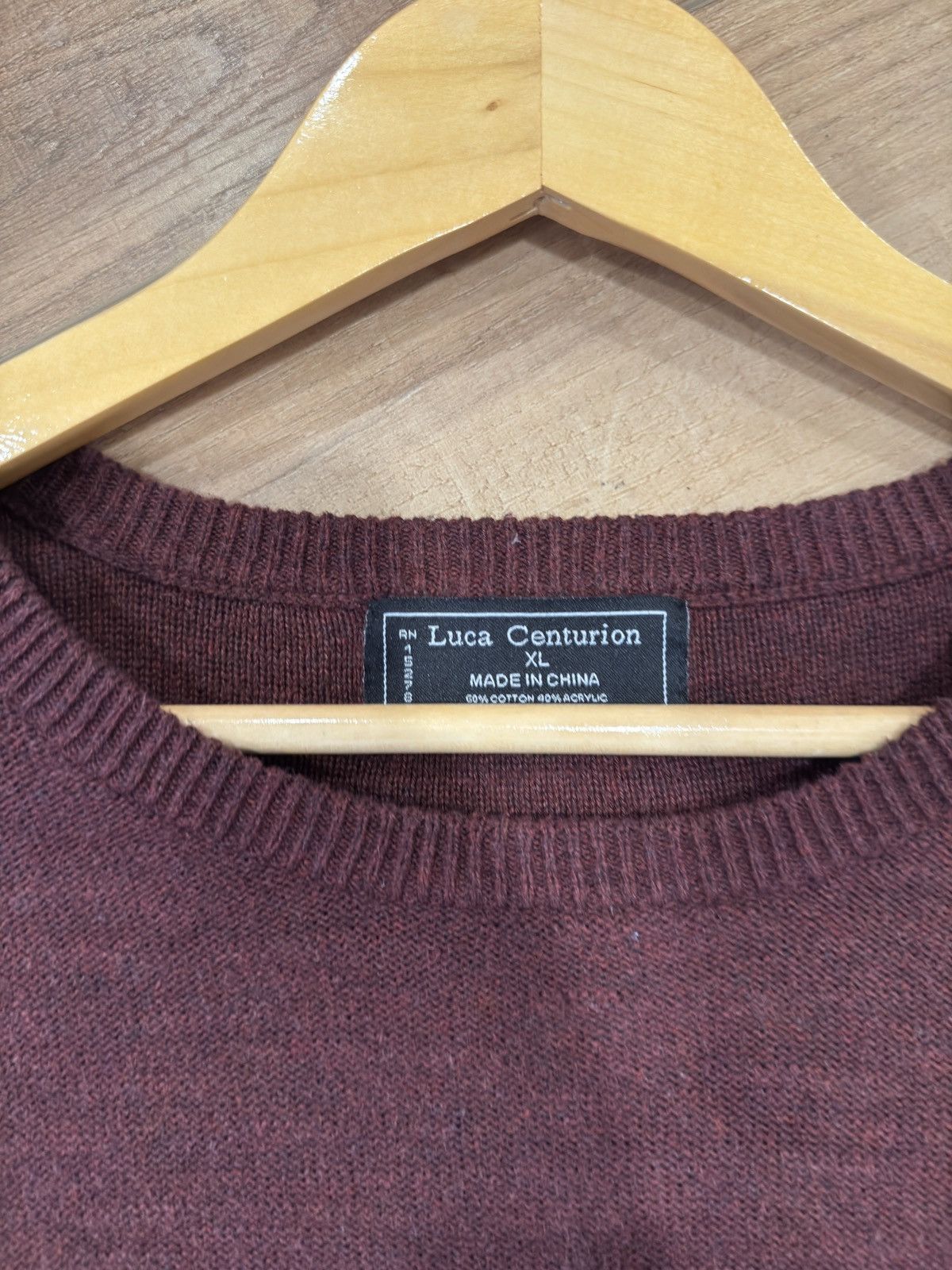 Other Burgundy Luca Centurion Sweater XL Size US XL / EU 56 / 4 - 4 Thumbnail