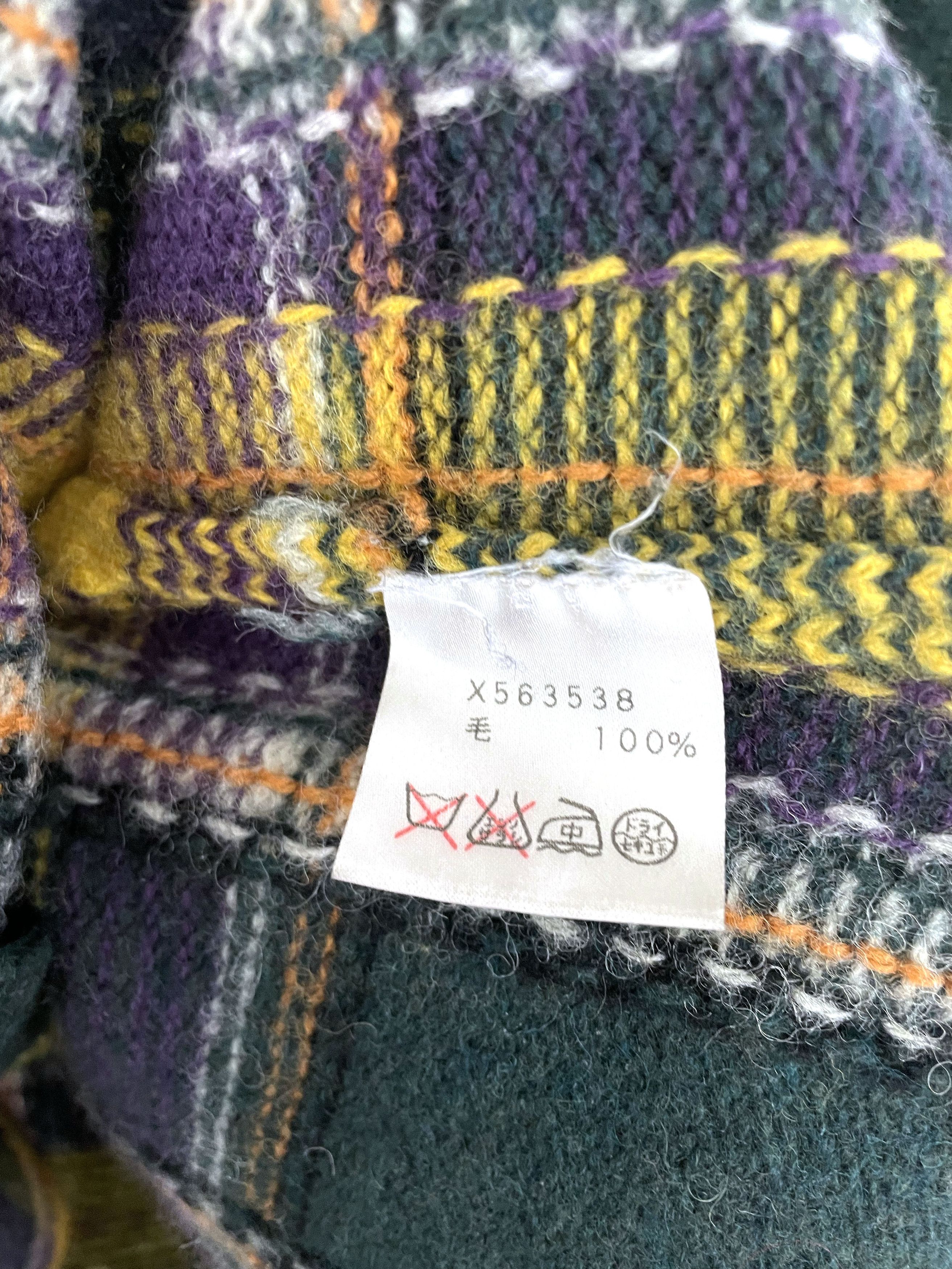 Yohji Yamamoto Against All Risks Checkered Zip Sweater Size US L / EU 52-54 / 3 - 6 Thumbnail