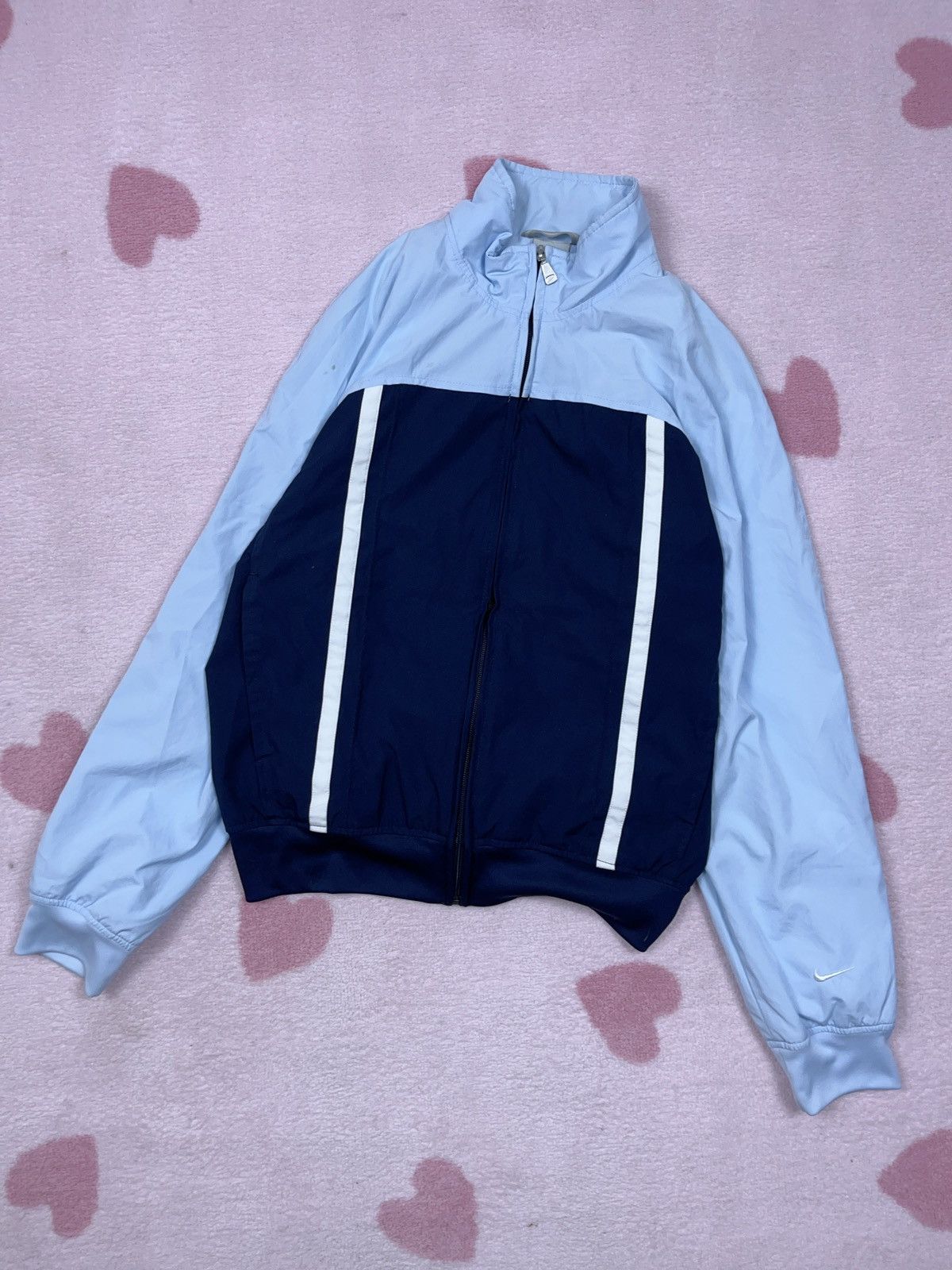 Nike × Vintage ➕ y2k vintage Nike baby blue light jacket essential Size US S / EU 44-46 / 1 - 1 Thumbnail