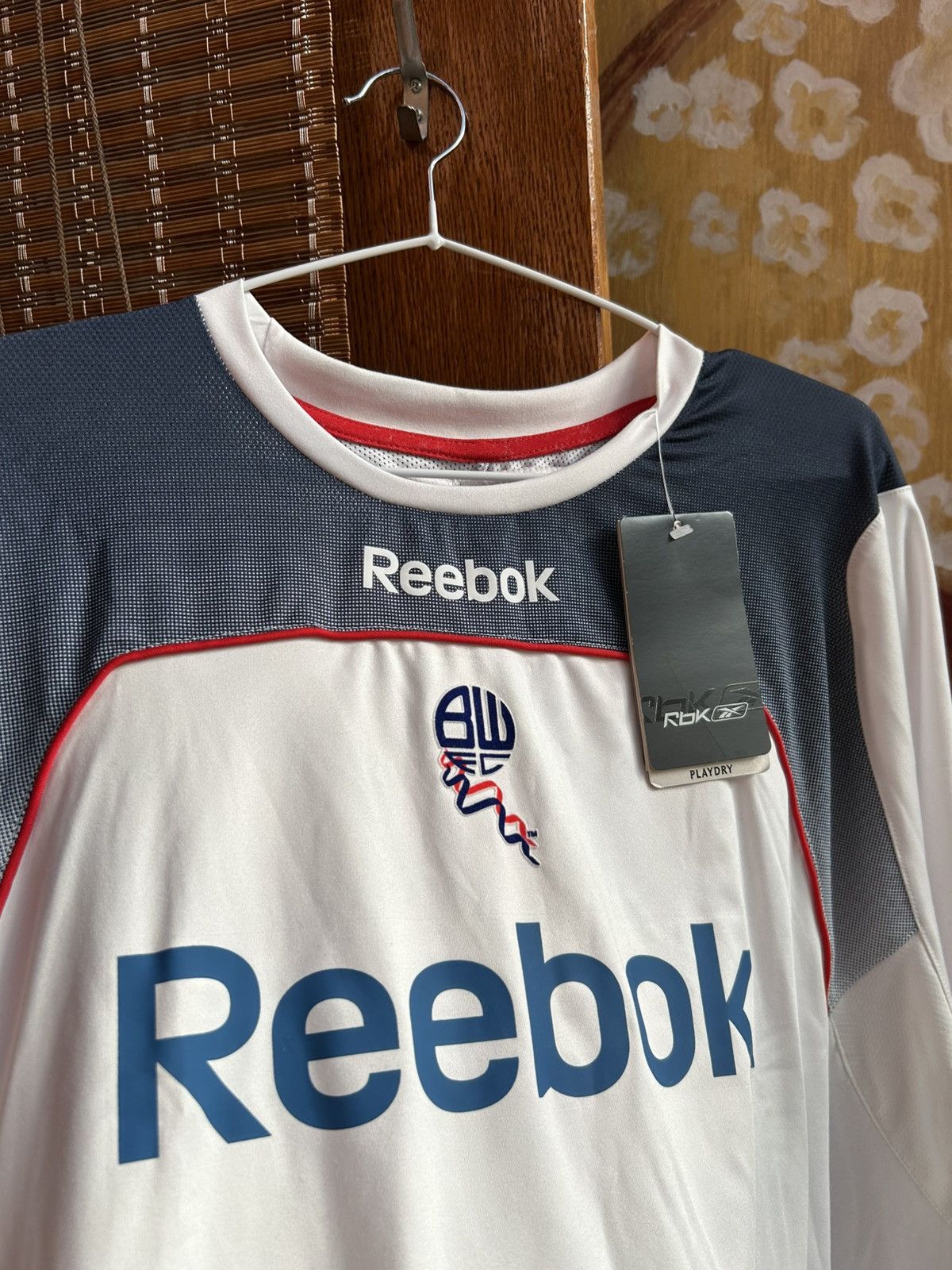 Reebok 2008-09 Bolton Wanderers Reebok Home Soccer Jersey Football Size US XL / EU 56 / 4 - 4 Thumbnail
