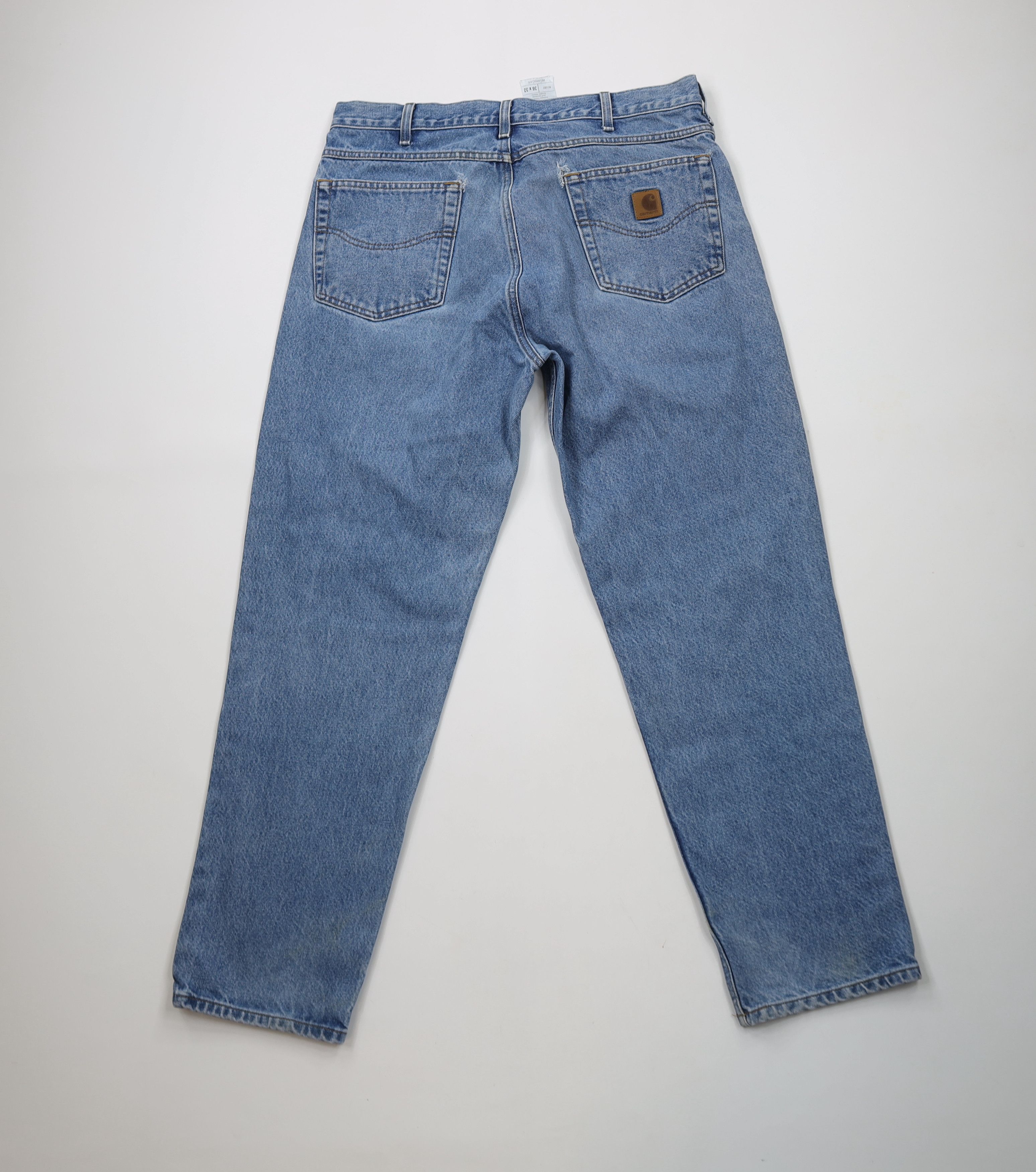 Carhartt × Vintage Vintage Y2K Carhartt Spell Out Relaxed Fit Denim Jeans Blue Size US 36 / EU 52 - 7 Thumbnail
