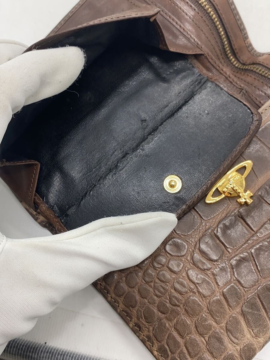 Vivienne Westwood Crocodile Embossed Leather Orb Wallet Size ONE SIZE - 5 Thumbnail